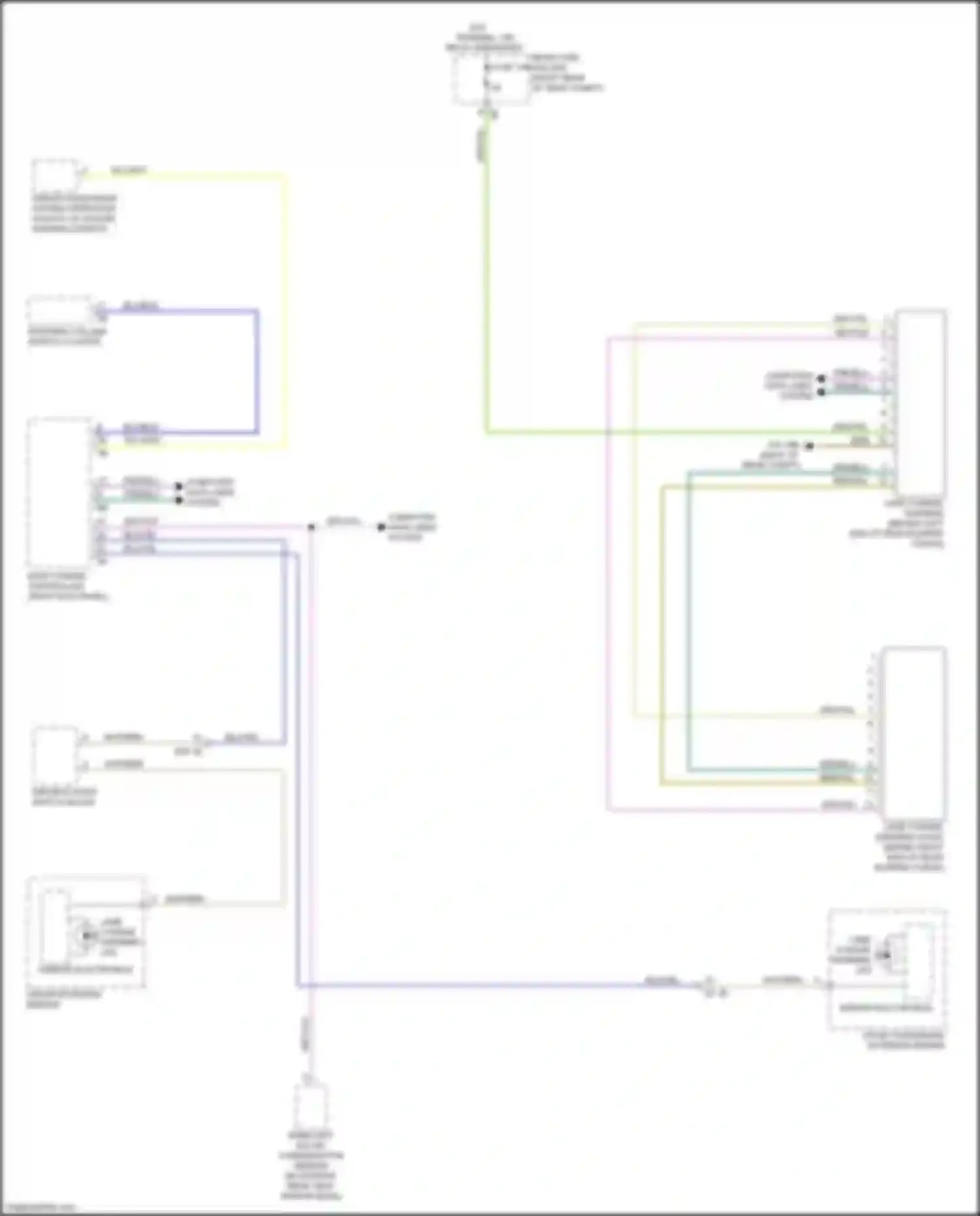 Wiring diagram lane change warning led for BMW X5 M F85 (2014-2018) (2 of 3)
