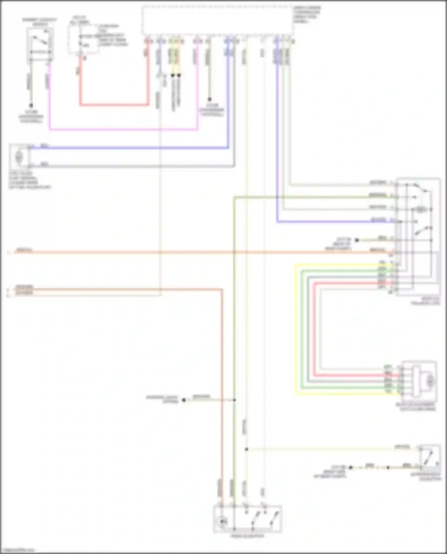 Wiring diagram lines system for BMW X5 M F85 (2014-2018) (2 of 6)