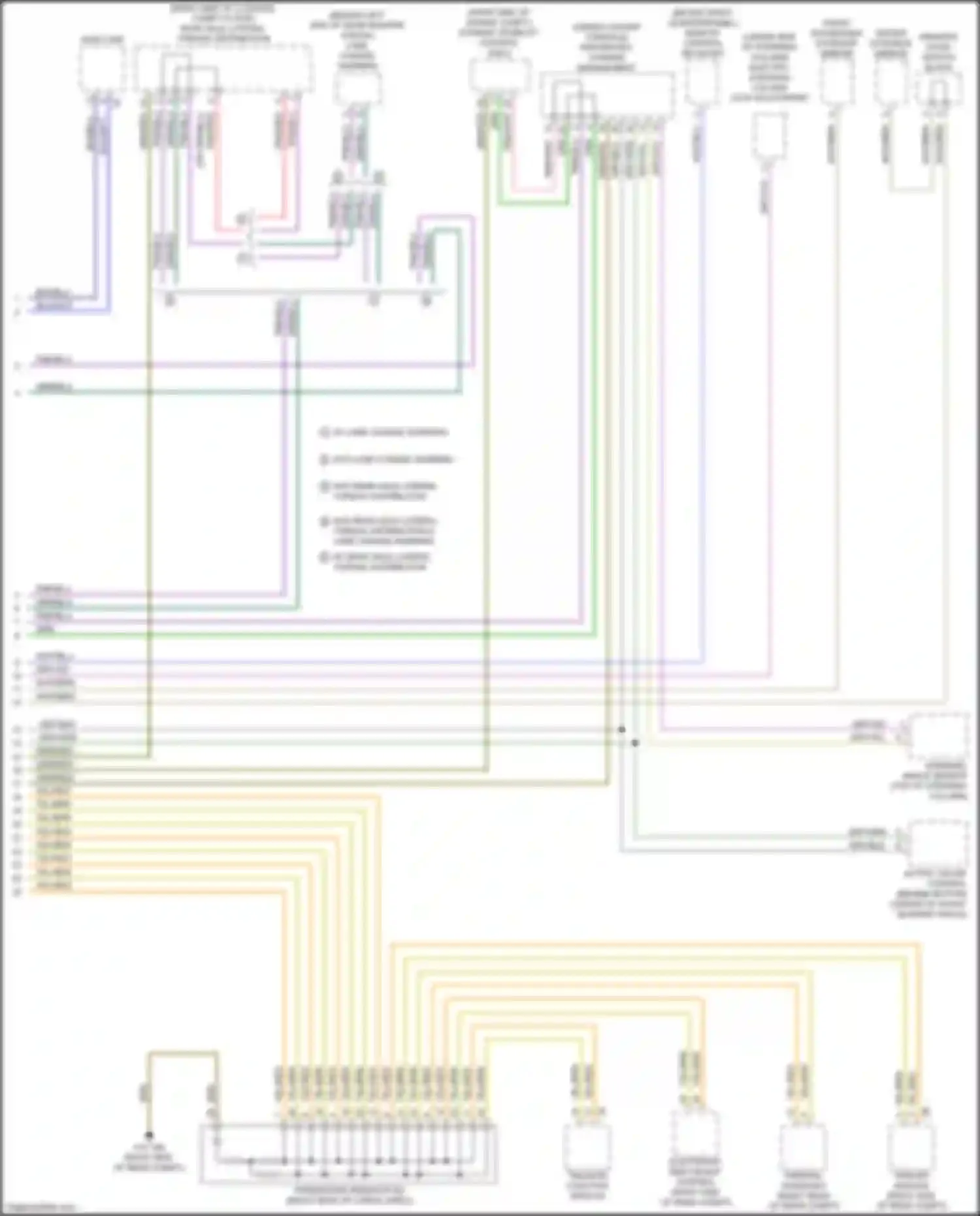 Wiring diagram parking assistant for BMW X5 M F85 (2014-2018) (2 of 4)