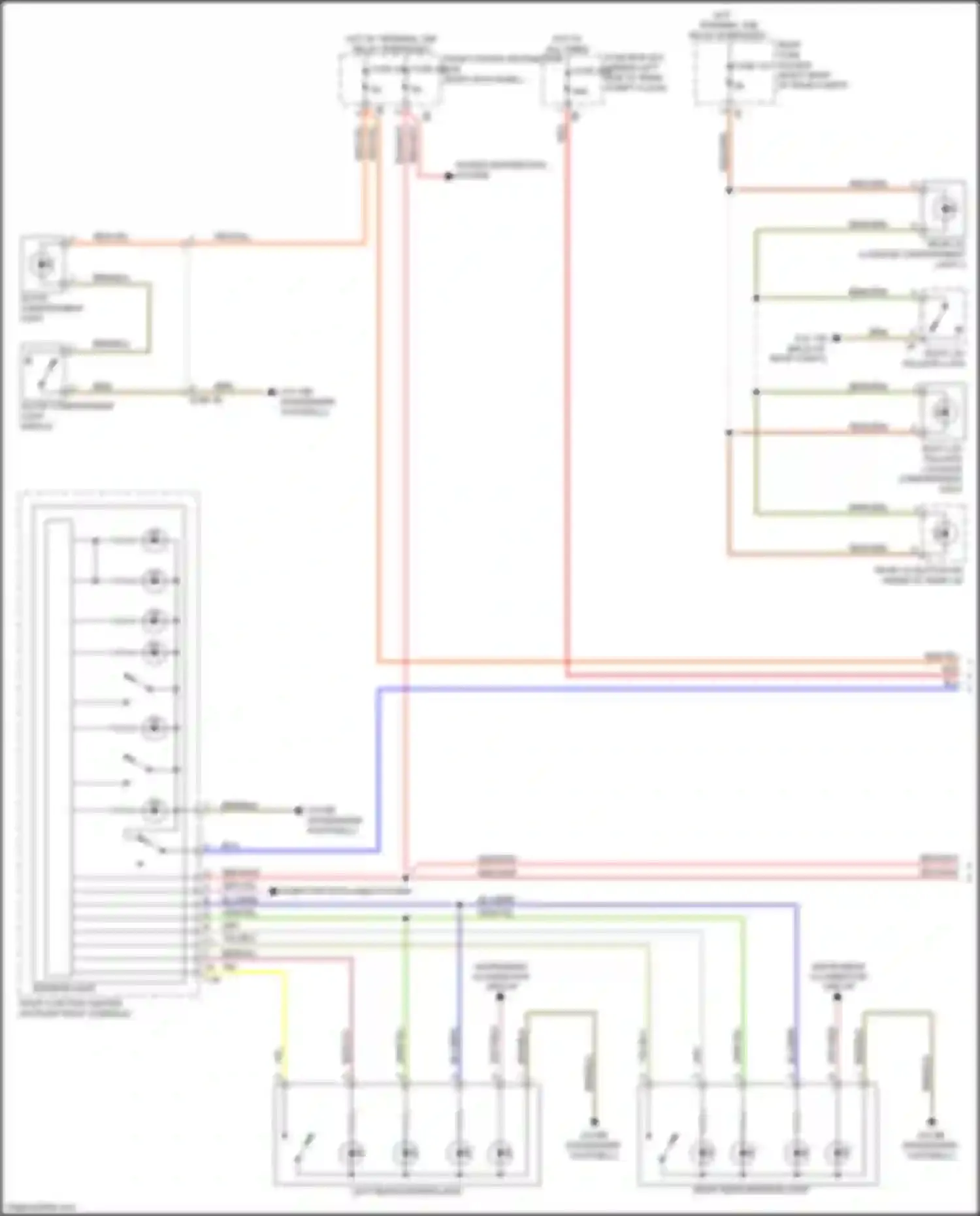 Wiring diagram rear lid button on inside of rear lid for BMW X5 M F85 (2014-2018) (1 of 1)
