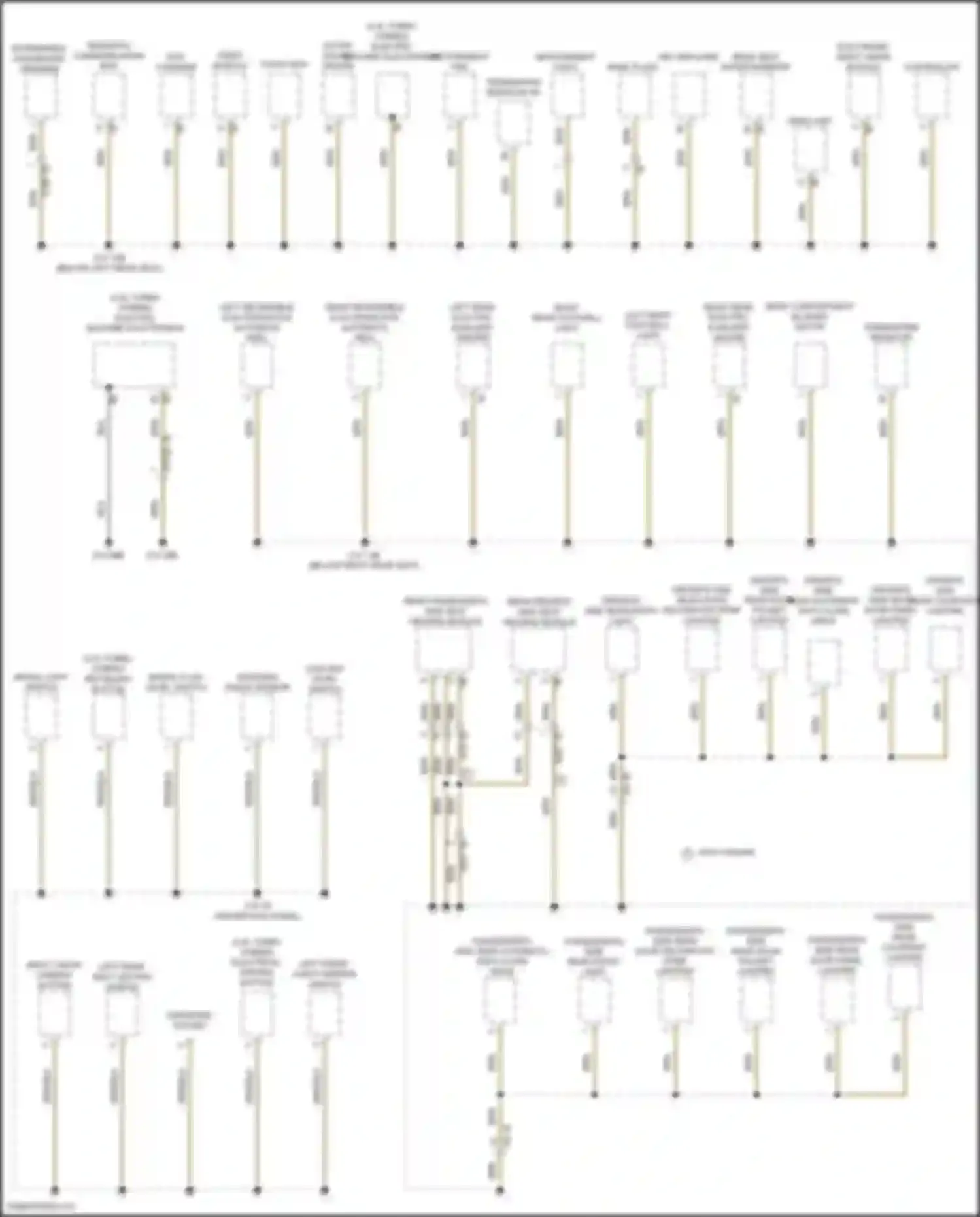 Wiring diagram rear passenger's side seat heating module for BMW X5 M F85 (2014-2018) (1 of 4)
