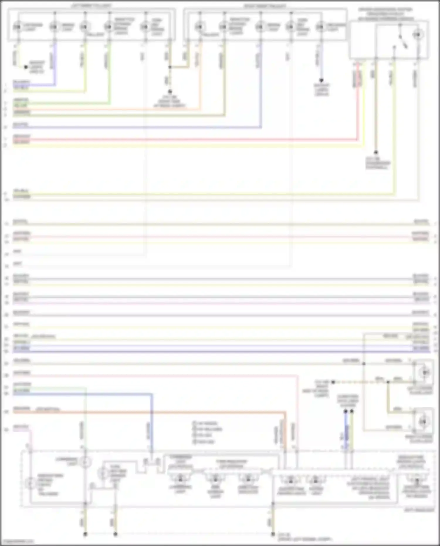Wiring diagram reverse light for BMW X5 M F85 (2014-2018) (1 of 1)