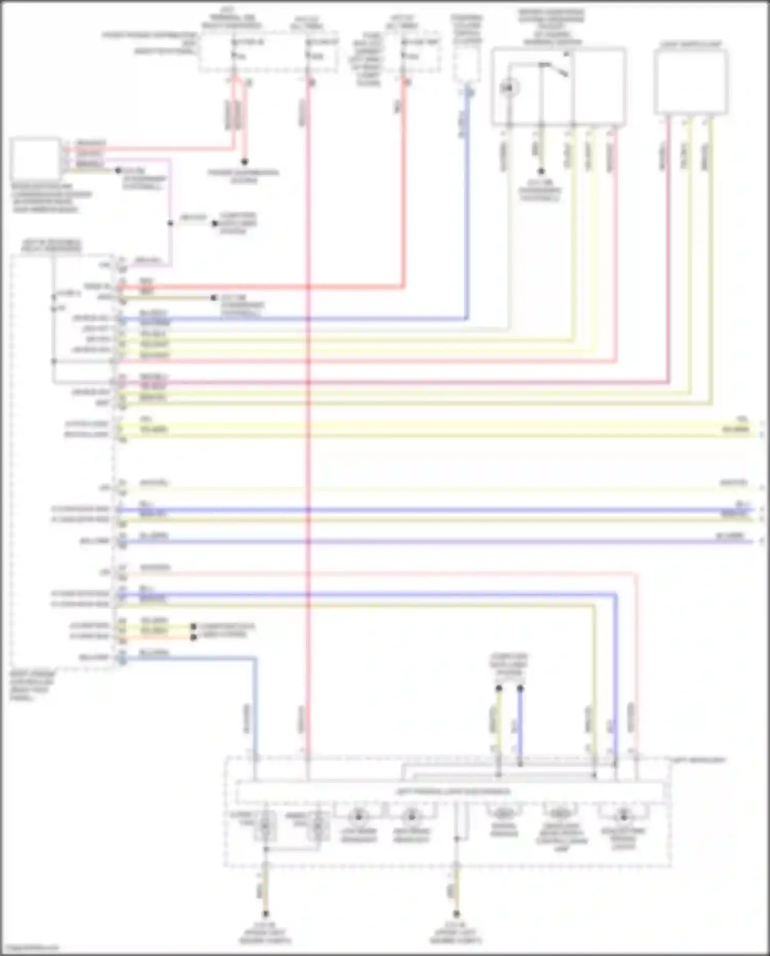 Wiring diagram rh fog light for BMW X5 M F85 (2014-2018) (3 of 3)