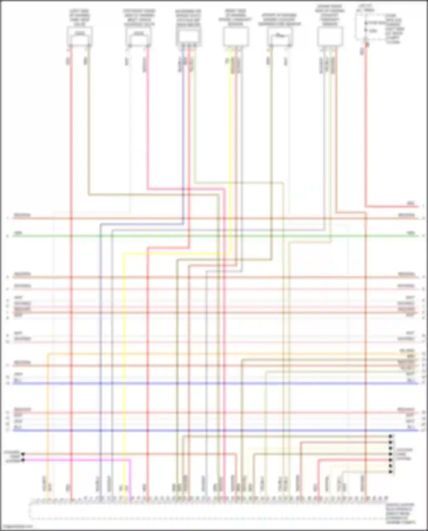 Wiring diagram (right side of engine for BMW X5 M F85 (2014-2018) (15 of 16)