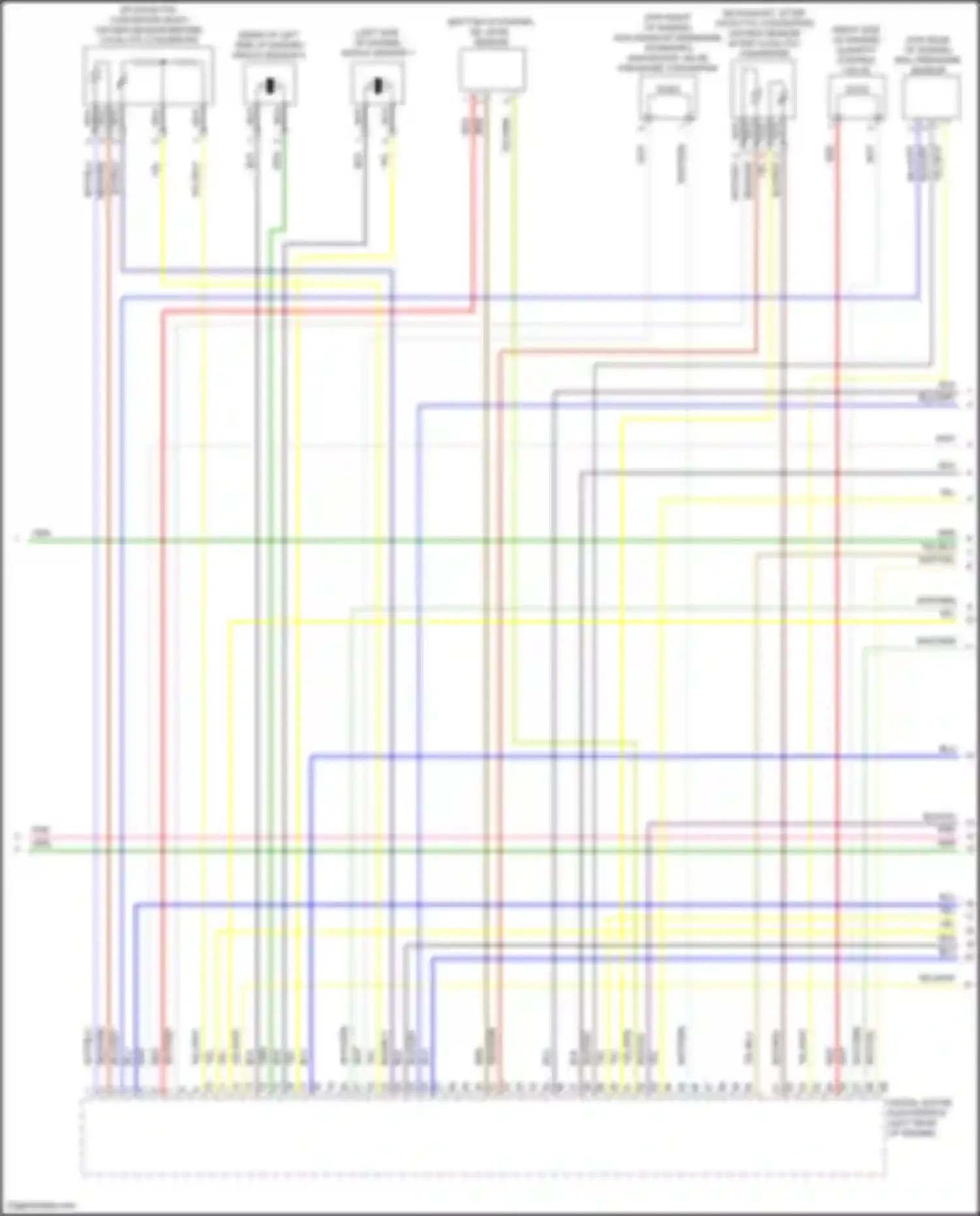 Wiring diagram (right side of engine for BMW X5 M F85 (2014-2018) (3 of 16)