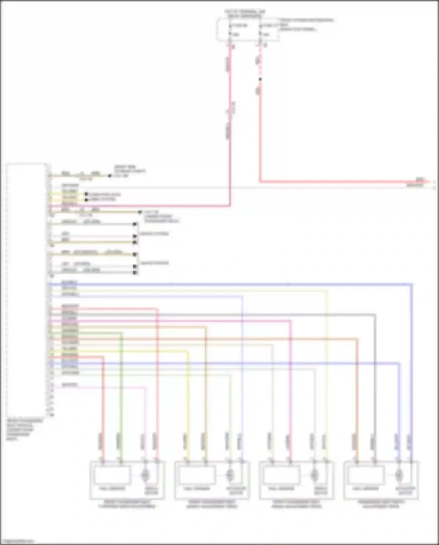 Wiring diagram servo motor for BMW X5 M F85 (2014-2018) (2 of 3)
