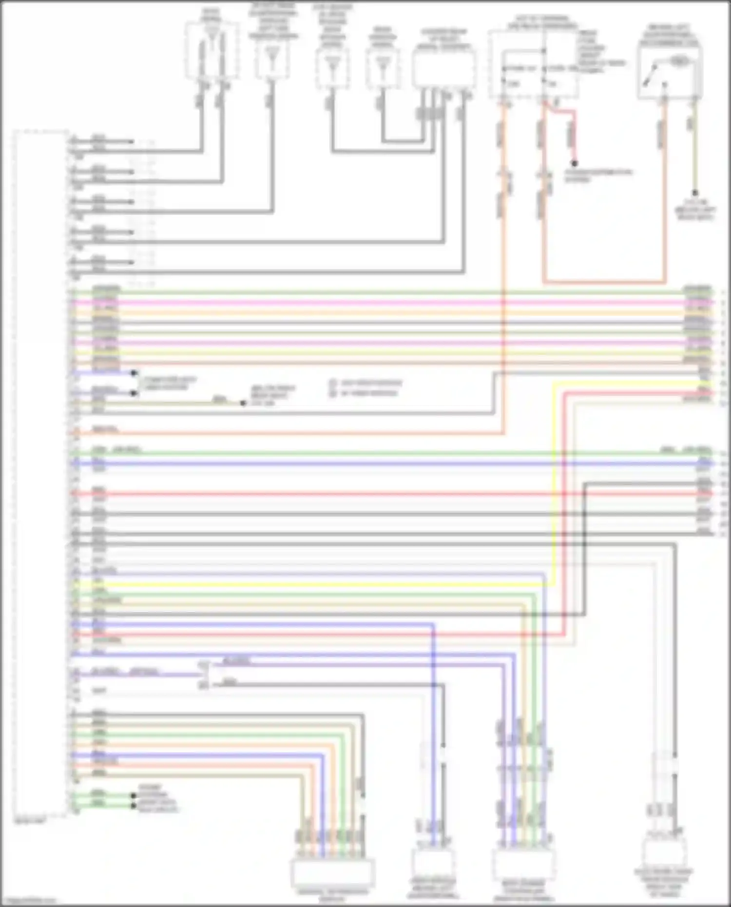Wiring diagram sound systems for BMW X5 M F85 (2014-2018) (5 of 10)