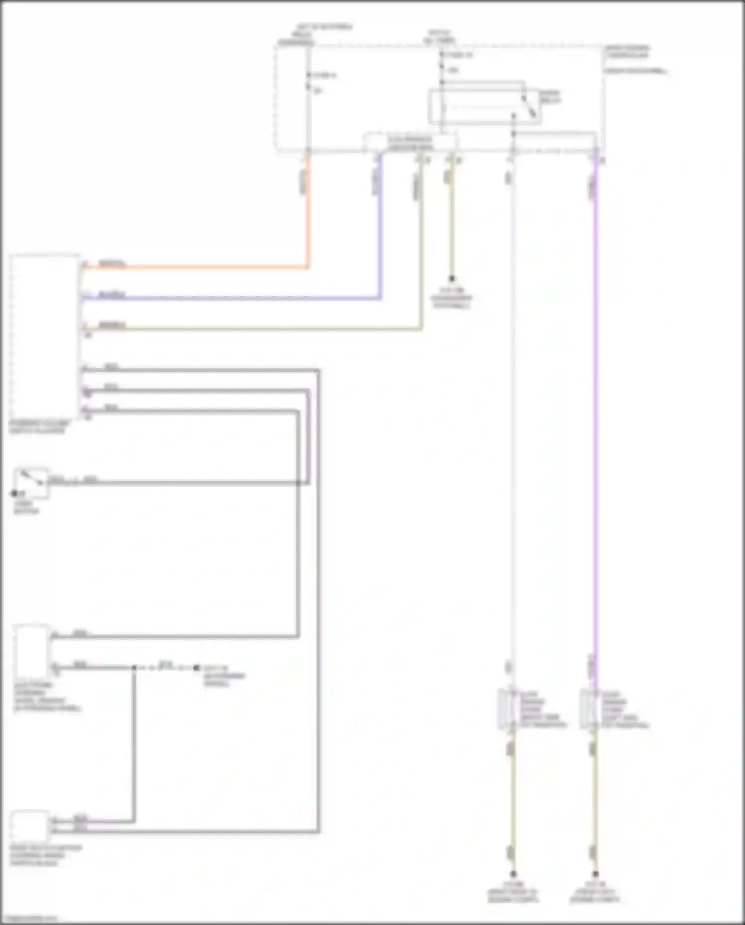 Wiring diagram steering column switch cluster for BMW X5 M F85 (2014-2018) (7 of 21)