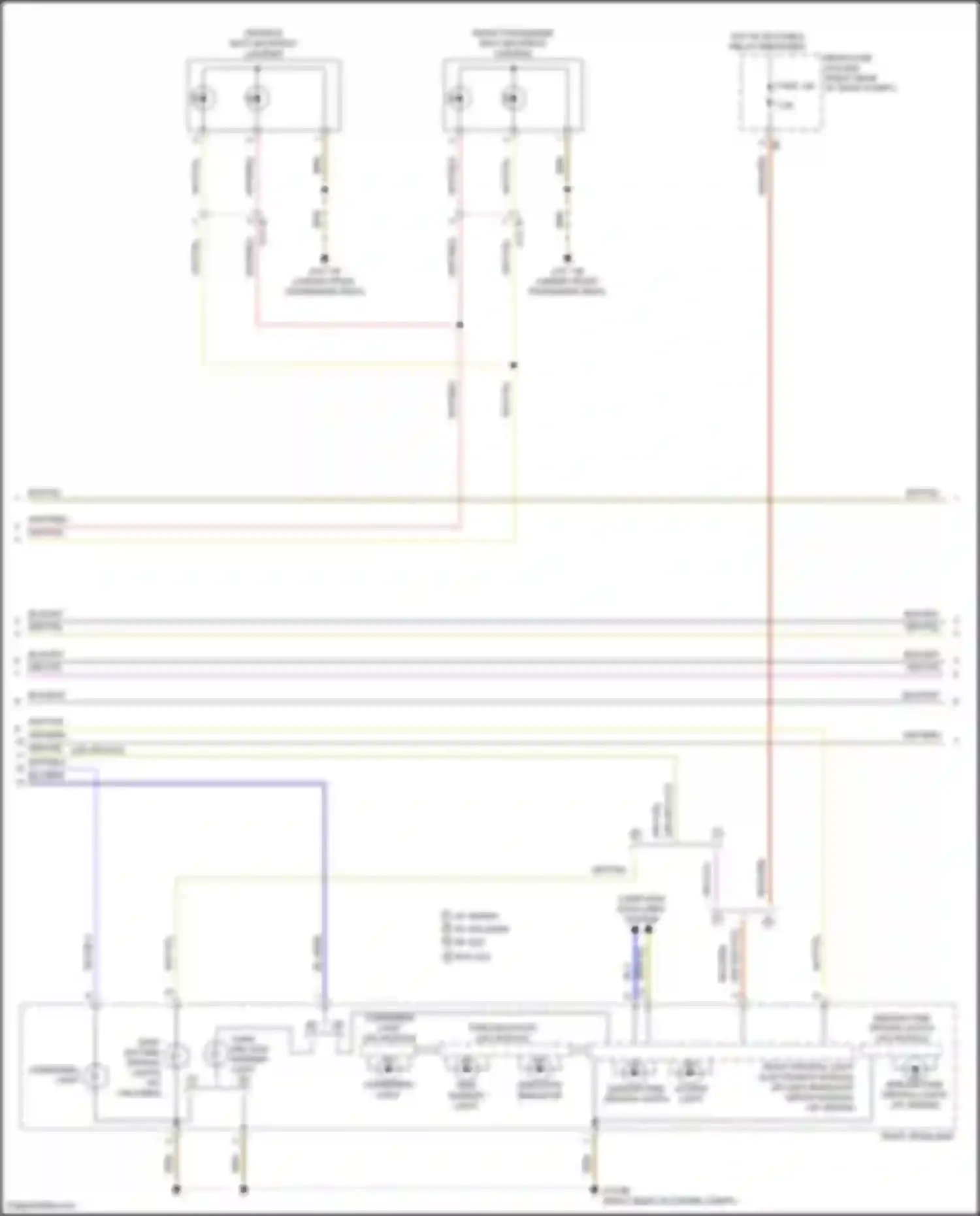 Wiring diagram turn ind/ side marker light for BMW X5 M F85 (2014-2018) (2 of 2)