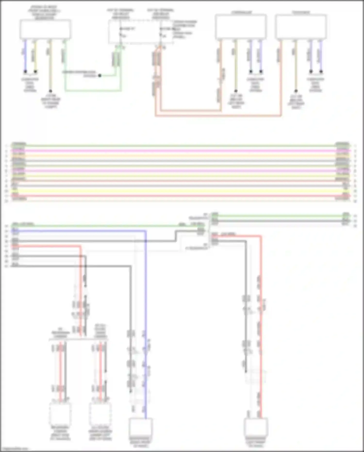 Wiring diagram w/ all round vision camera for BMW X5 M F85 (2014-2018) (4 of 8)