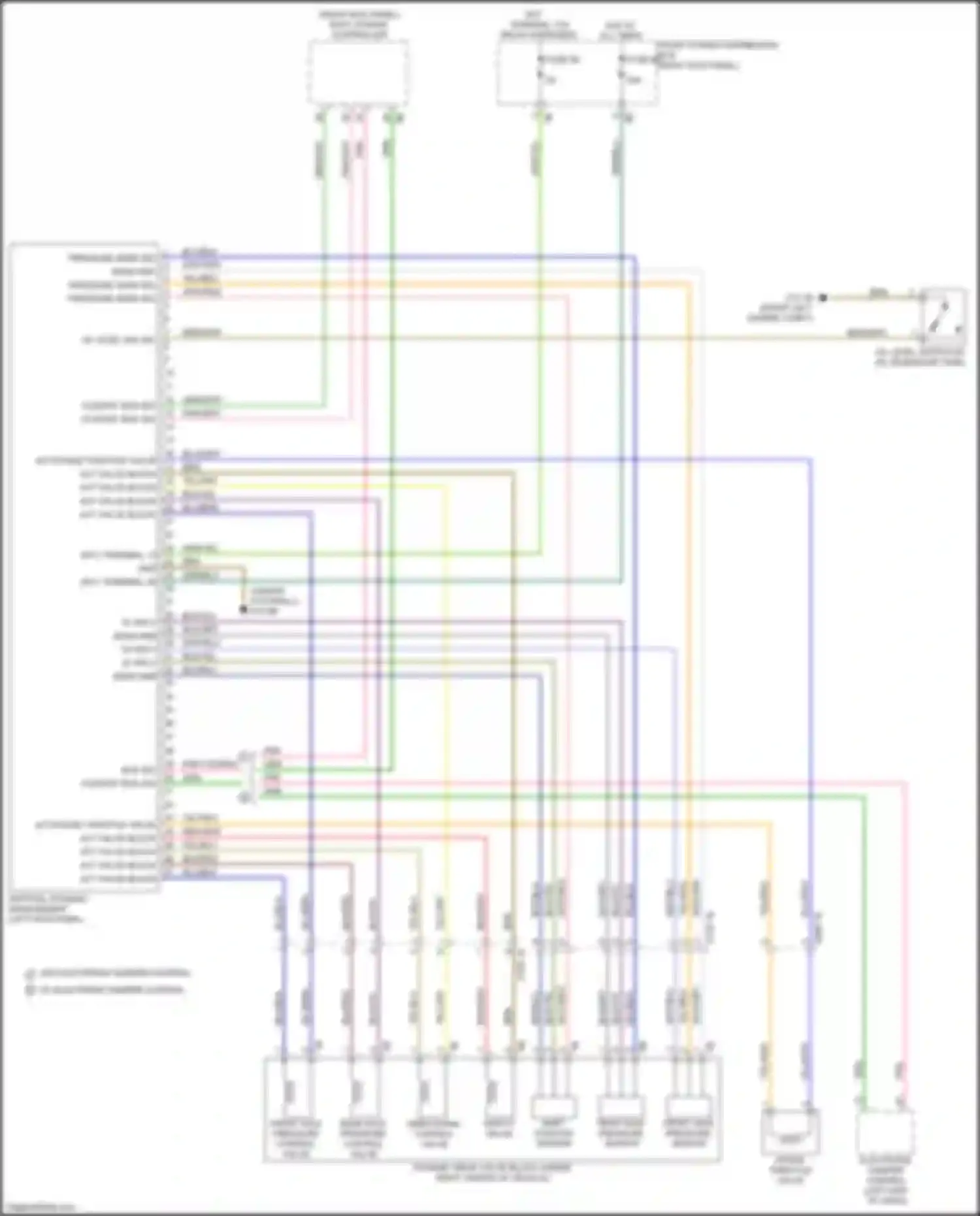 Wiring diagram w/ electronic damper control for BMW X5 M F85 (2014-2018) (1 of 2)