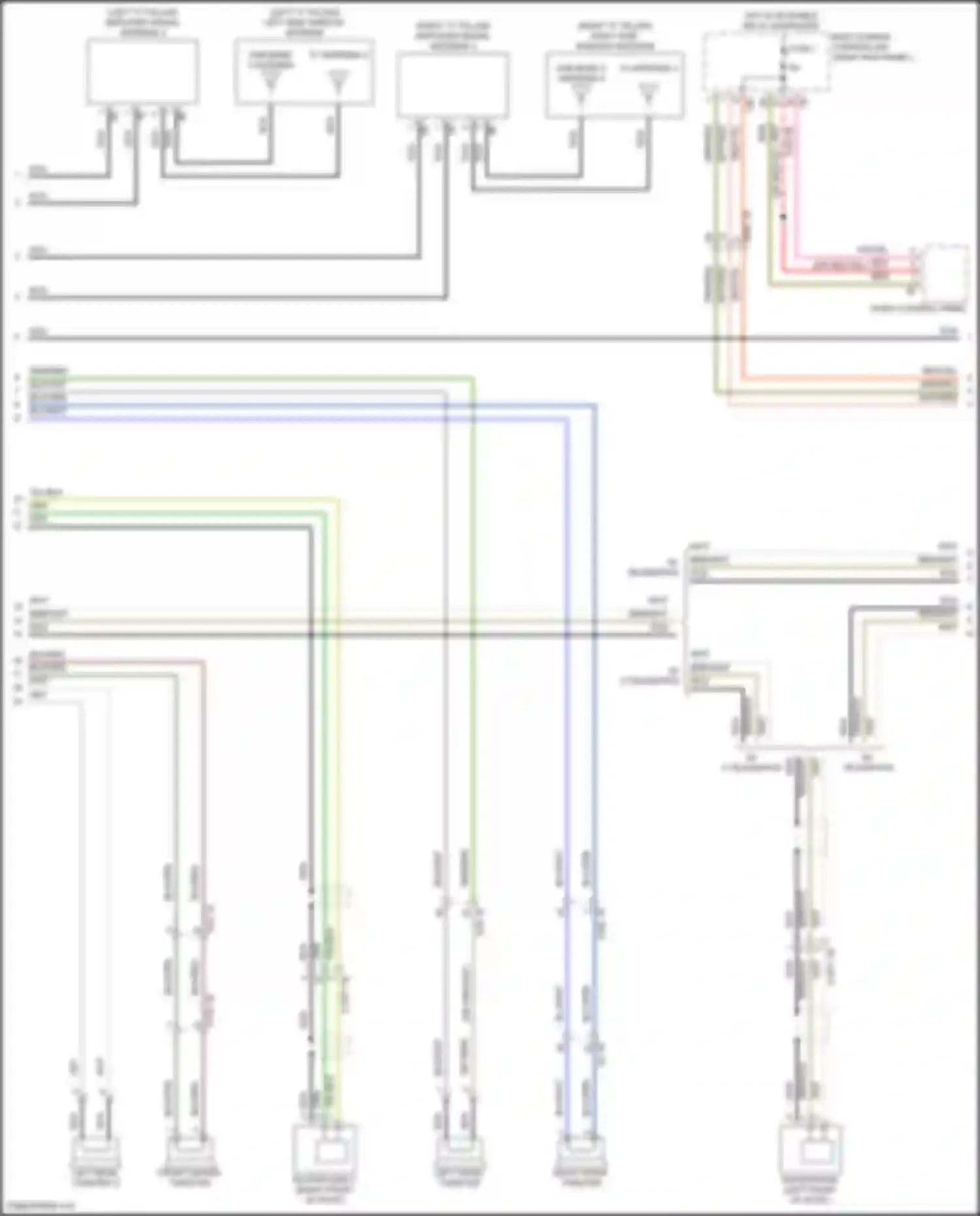 Wiring diagram audio control panel for BMW X5 M F95 facelift (2023-2024) (3 of 8)