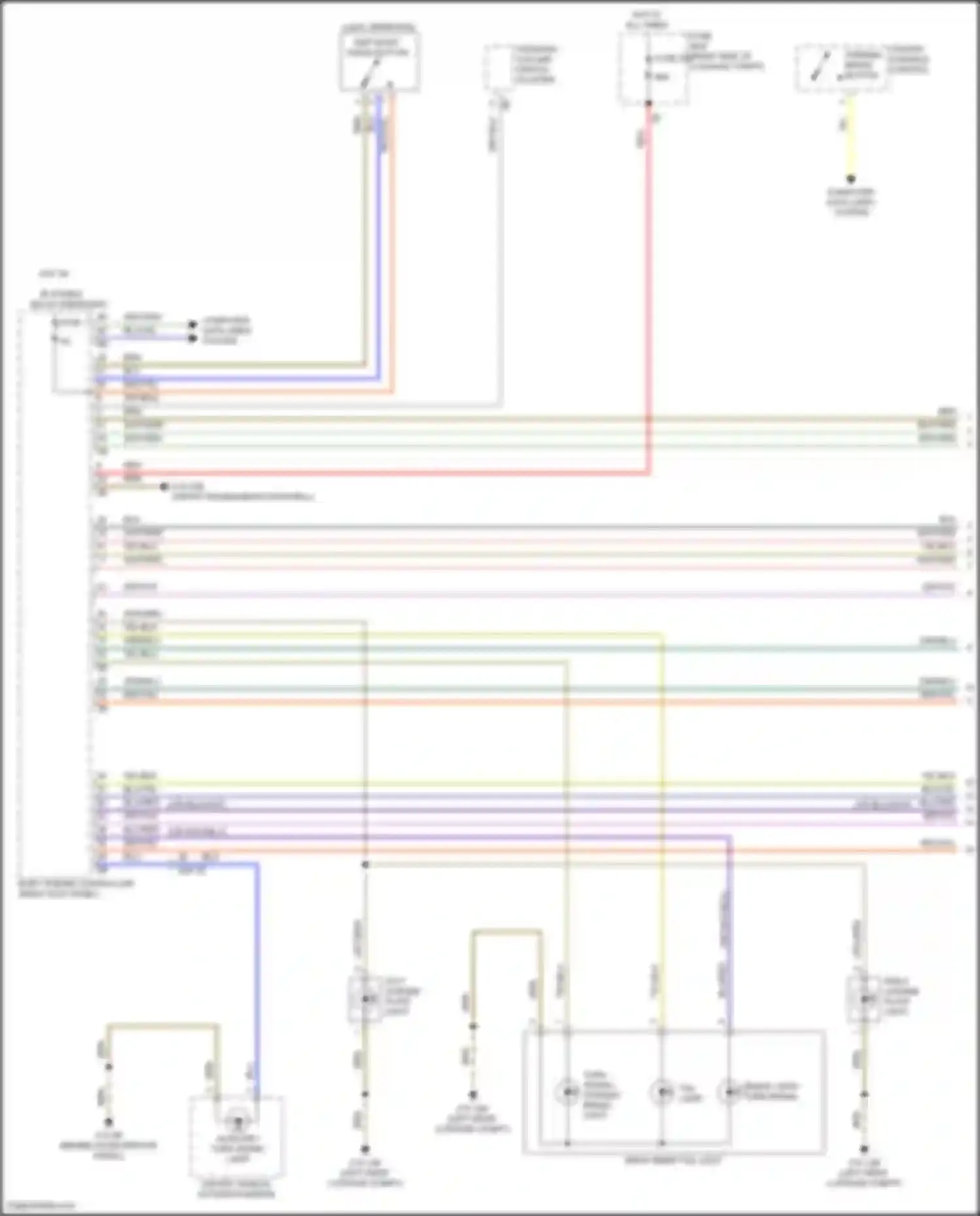 Wiring diagram auxiliary turn signal lamp for BMW X5 M F95 facelift (2023-2024) (1 of 3)