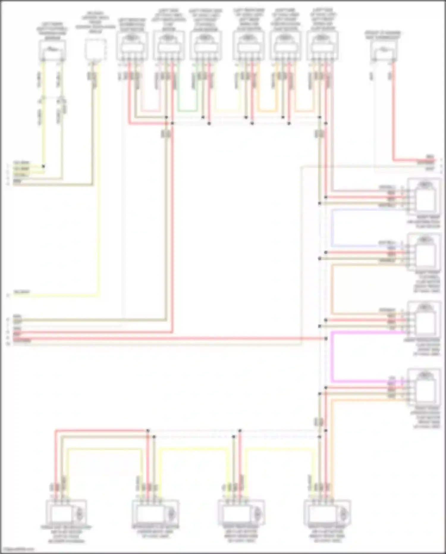 Wiring diagram defroster flap motor for BMW X5 M F95 facelift (2023-2024) (2 of 2)
