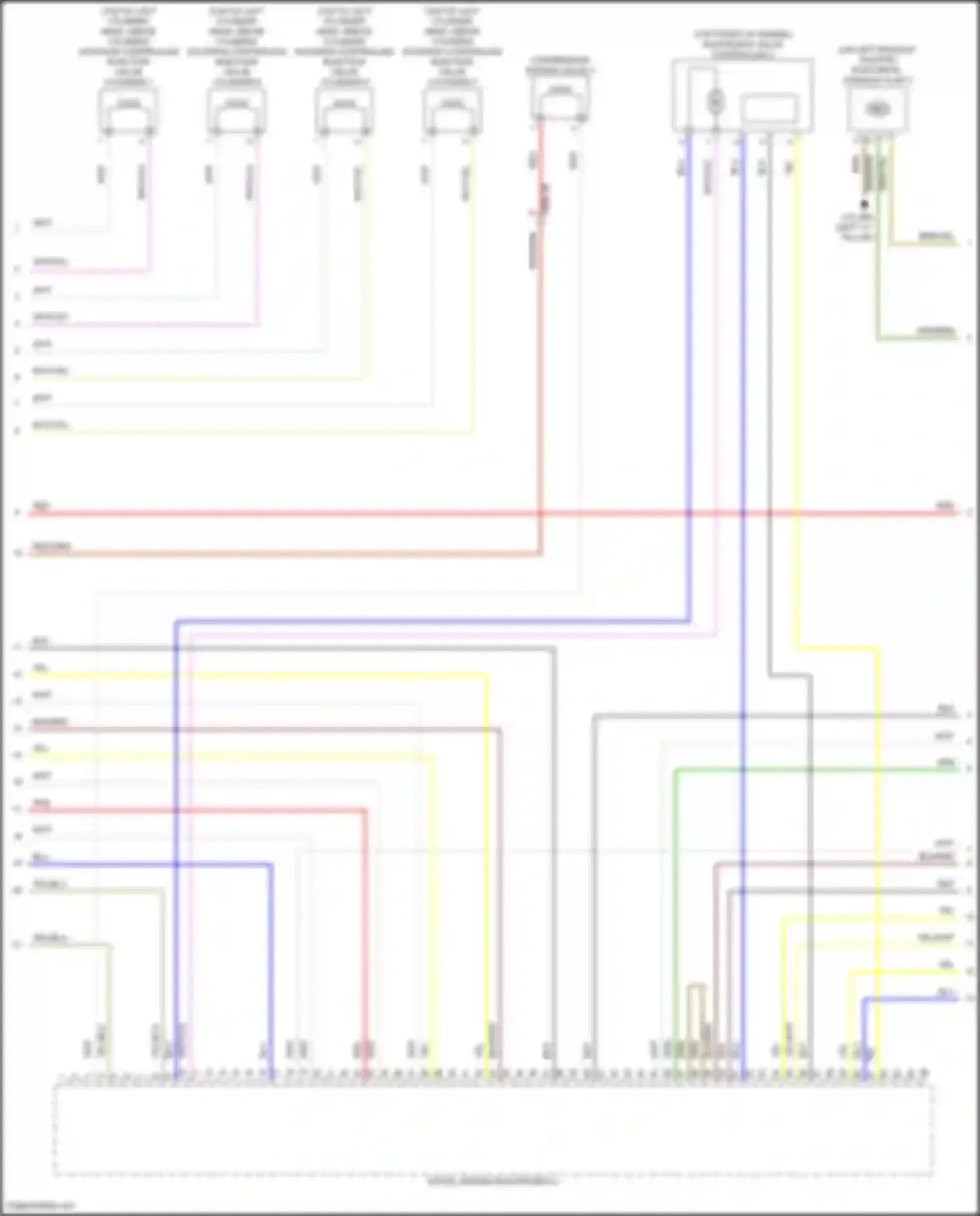 Wiring diagram digital engine electronics 2 for BMW X5 M F95 facelift (2023-2024) (7 of 7)