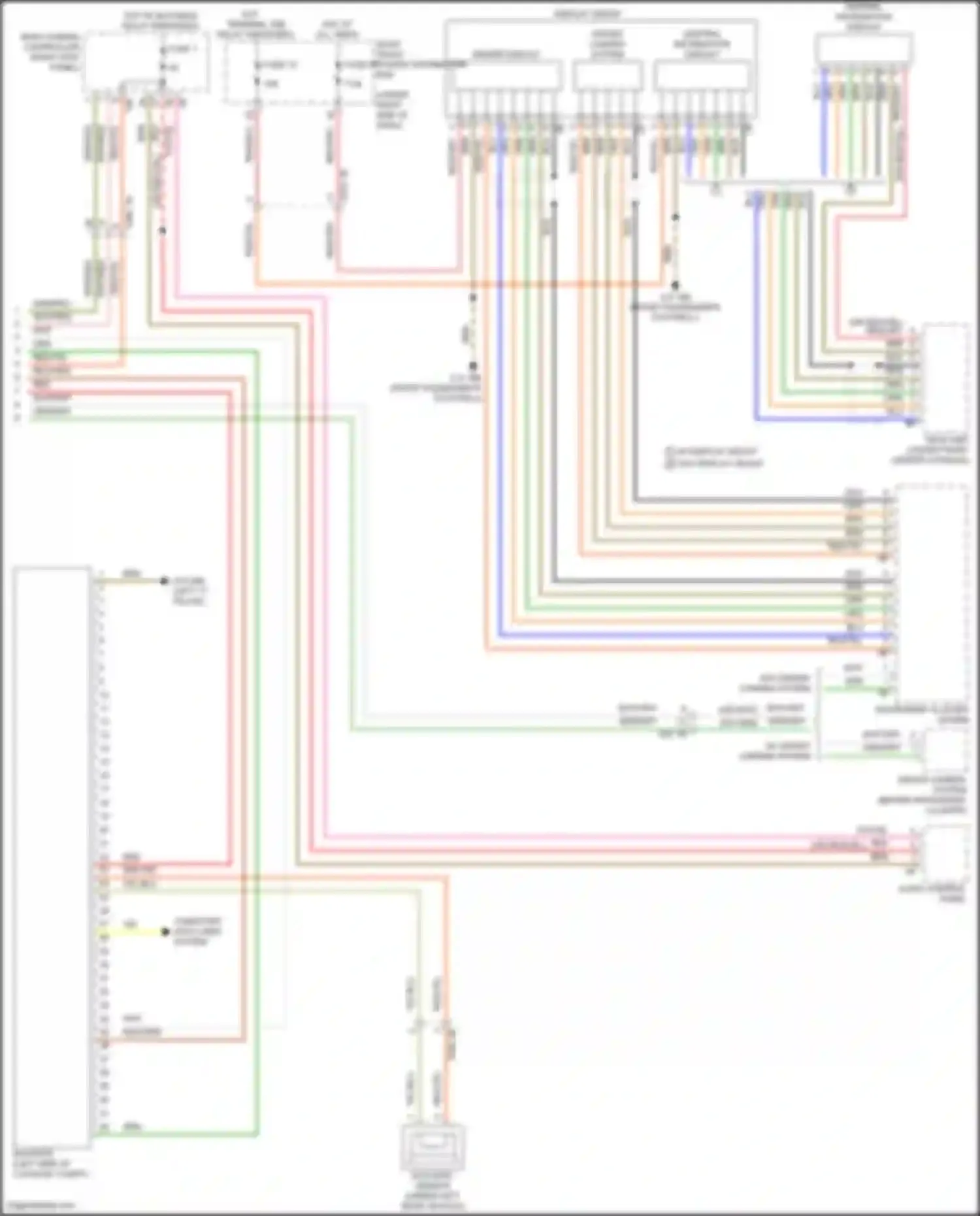 Wiring diagram driver display for BMW X5 M F95 facelift (2023-2024) (1 of 6)