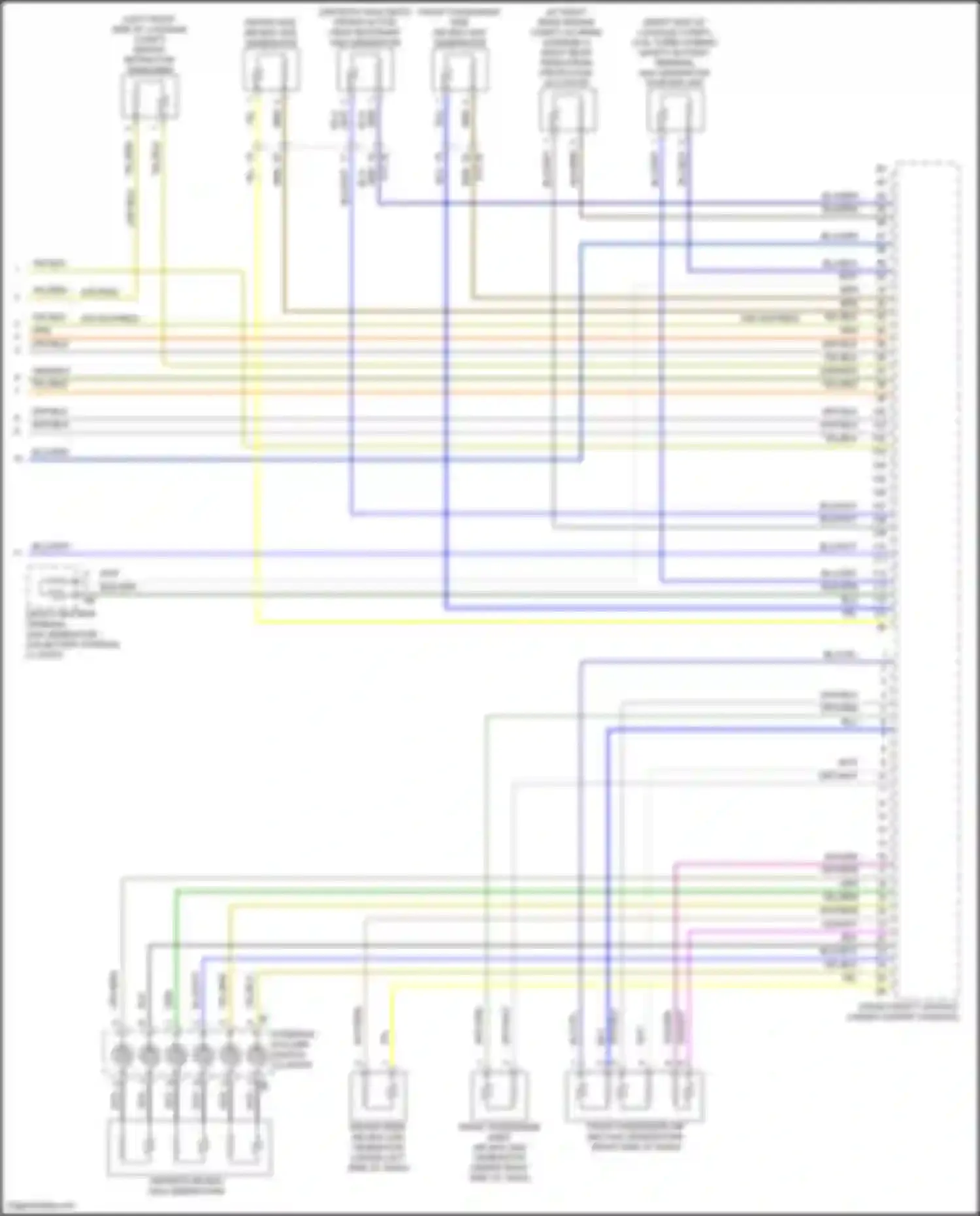 Wiring diagram driver retractor tensioner for BMW X5 M F95 facelift (2023-2024) (1 of 1)
