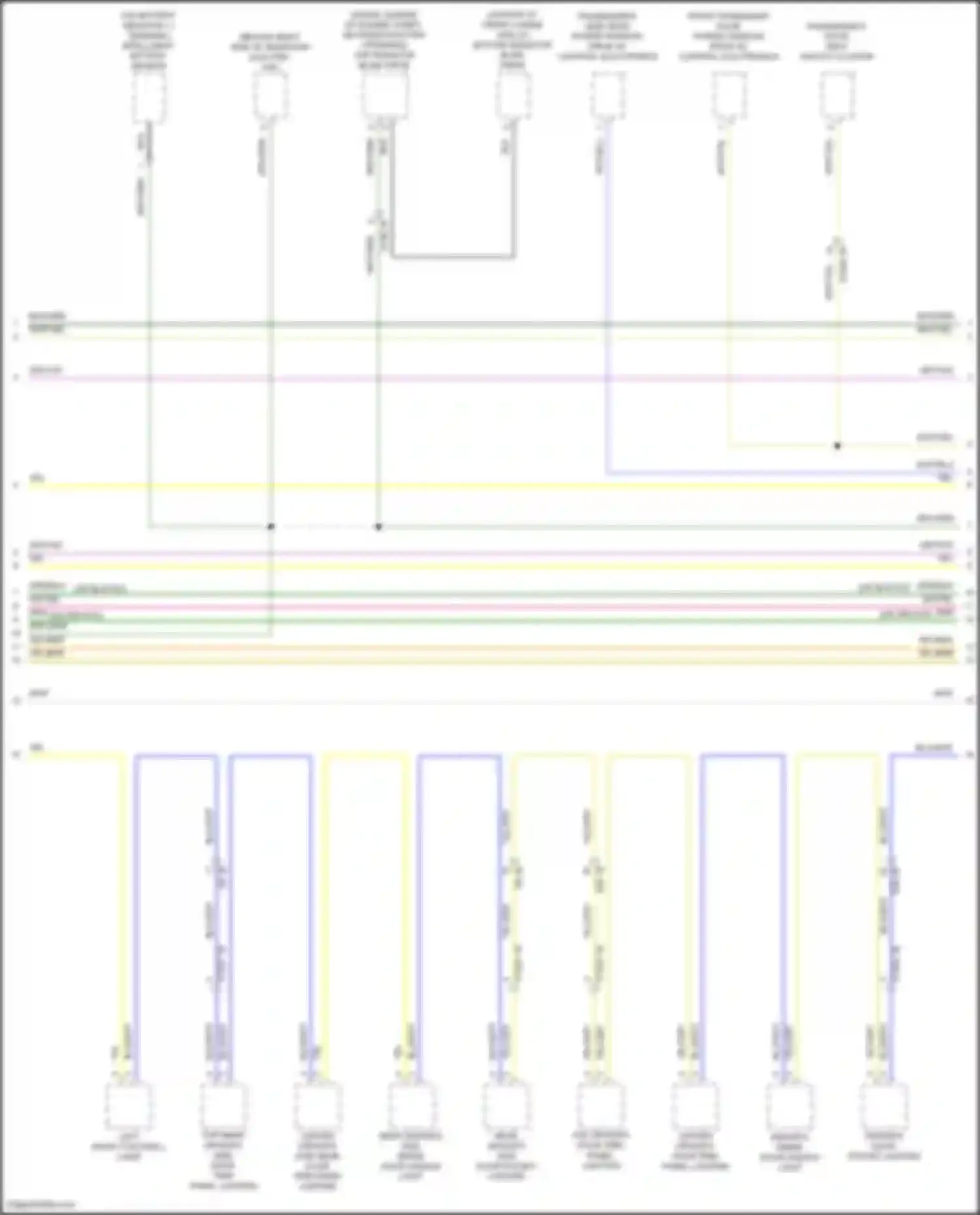 Wiring diagram front passenger door power window drive w/ control electronics for BMW X5 M F95 facelift (2023-2024) (3 of 7)