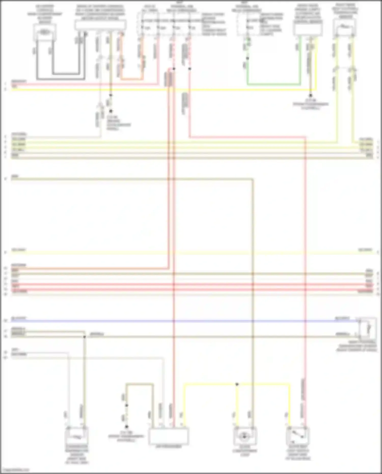 Wiring diagram glove box light switch for BMW X5 M F95 facelift (2023-2024) (2 of 4)