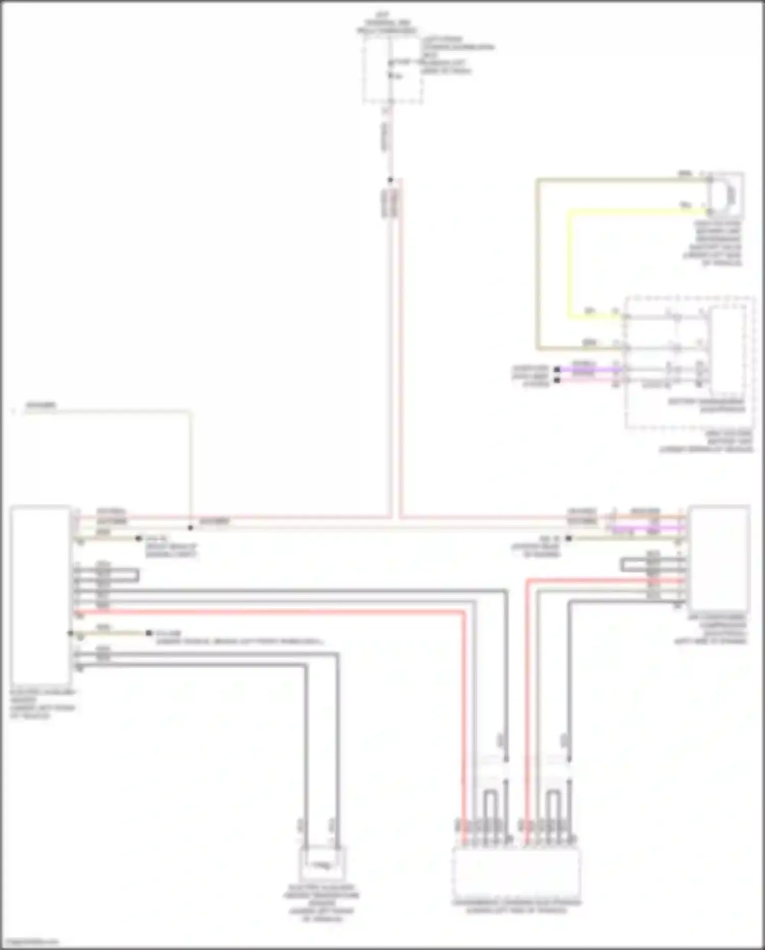 Wiring diagram high-voltage battery unit for BMW X5 M F95 facelift (2023-2024) (1 of 3)