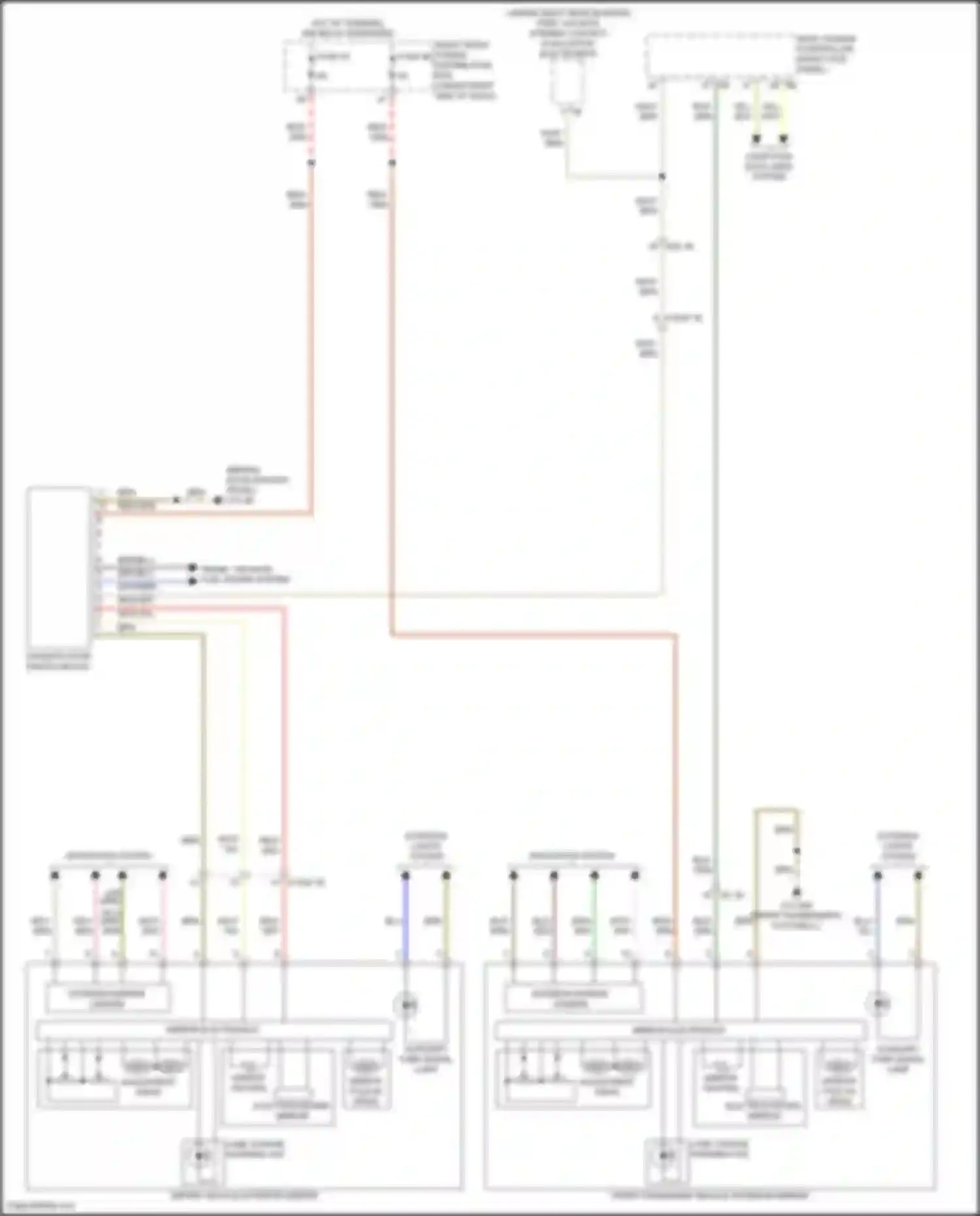 Wiring diagram lane change warning led for BMW X5 M F95 facelift (2023-2024) (2 of 2)