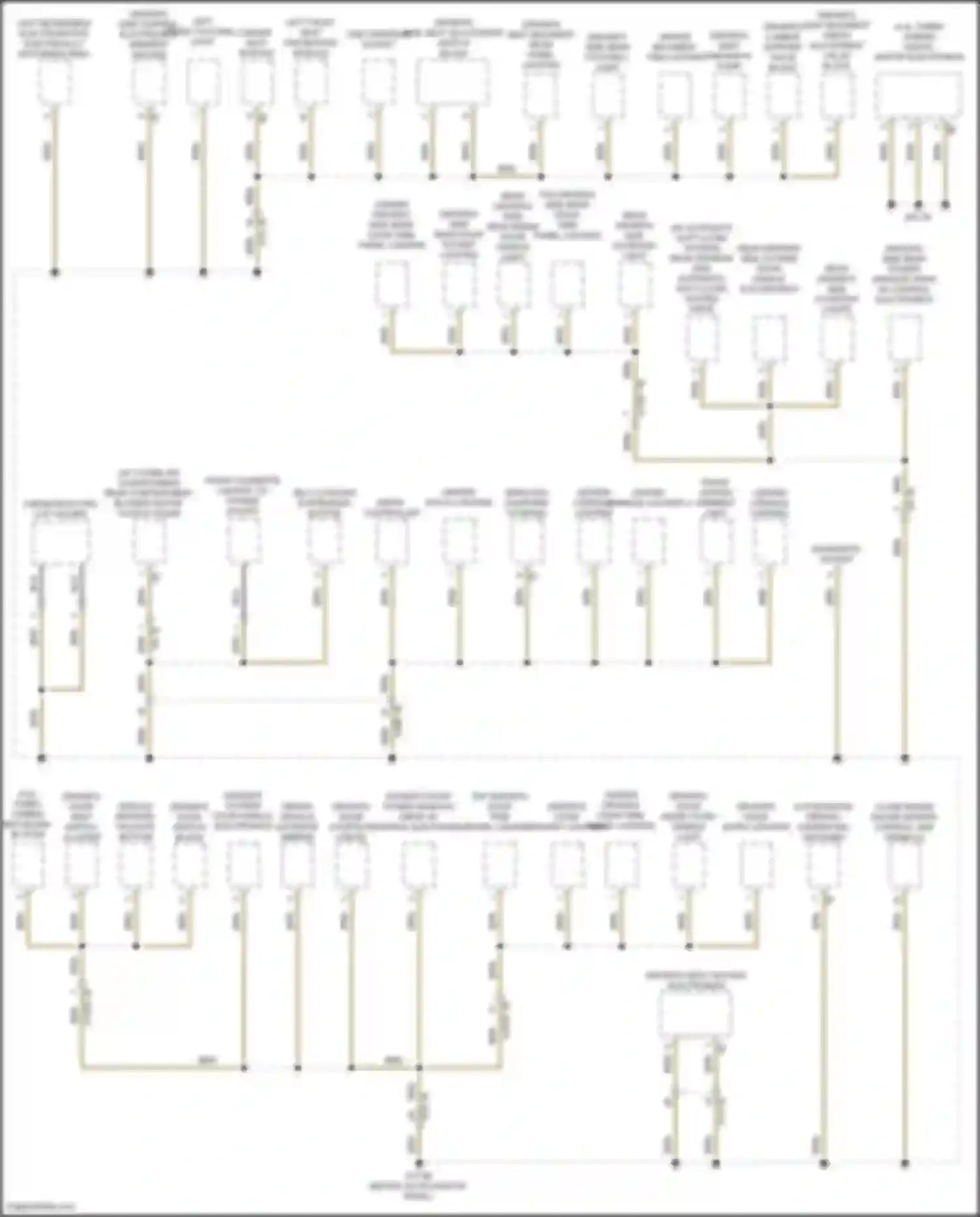 Wiring diagram left front footwell light for BMW X5 M F95 facelift (2023-2024) (2 of 4)