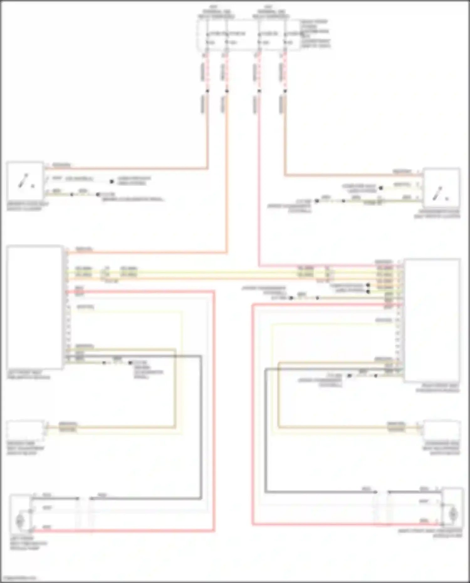 Wiring diagram passenger's door seat switch cluster for BMW X5 M F95 facelift (2023-2024) (4 of 5)
