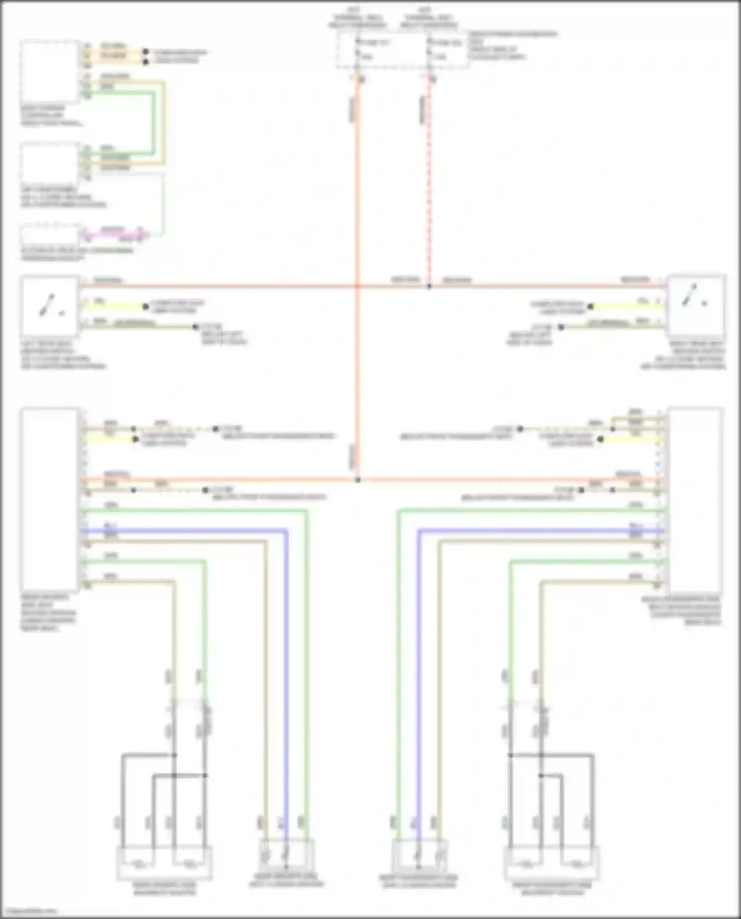 Wiring diagram rear passenger's side seat heating module for BMW X5 M F95 facelift (2023-2024) (4 of 4)