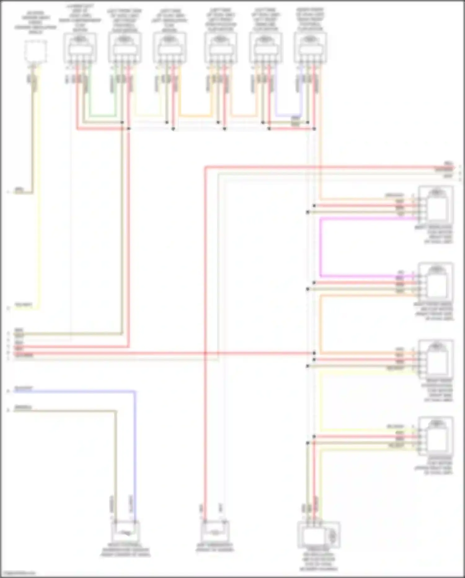 Wiring diagram right footwell temperature sensor for BMW X5 M F95 facelift (2023-2024) (1 of 2)