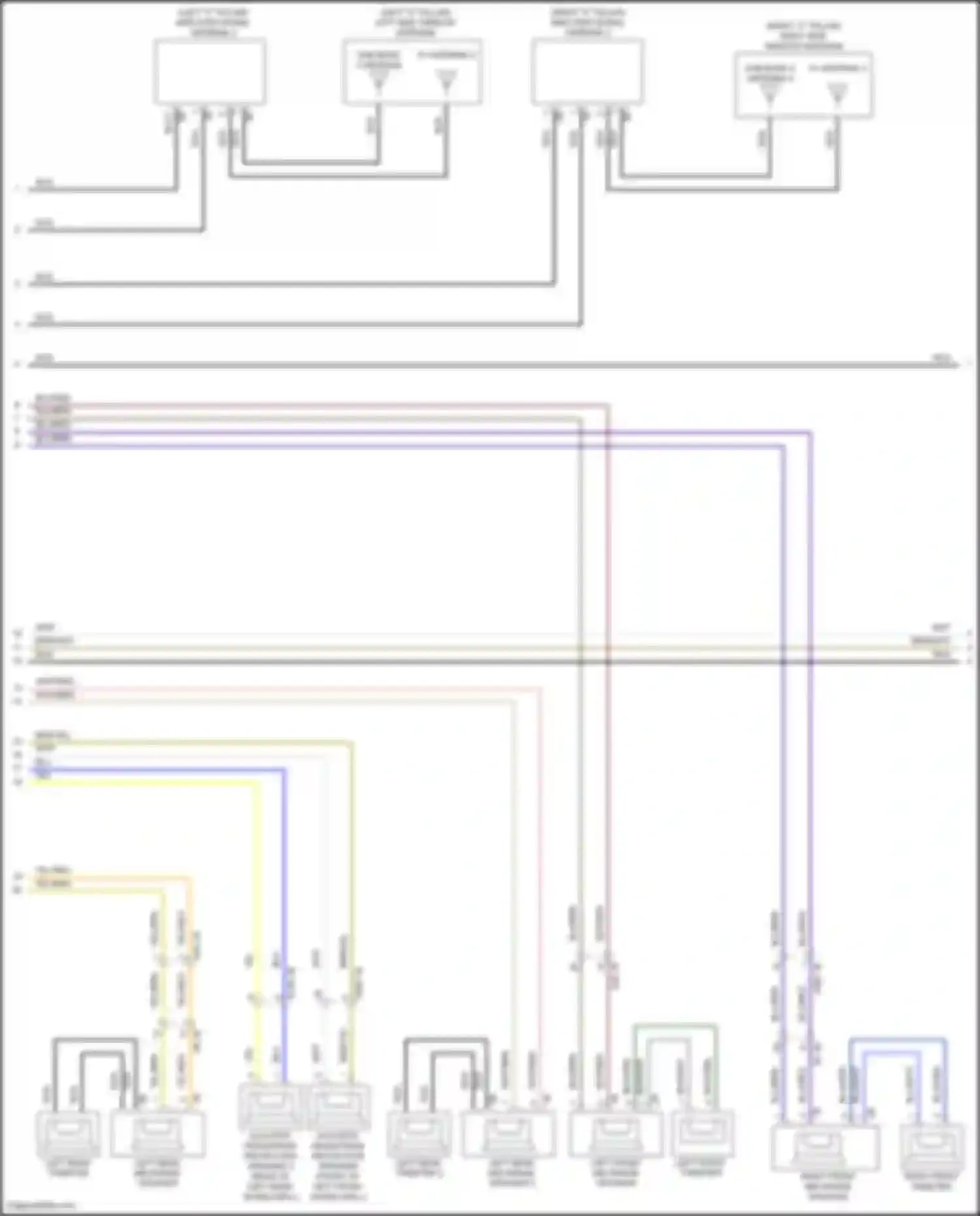 Wiring diagram right front tweeter for BMW X5 M F95 facelift (2023-2024) (3 of 6)