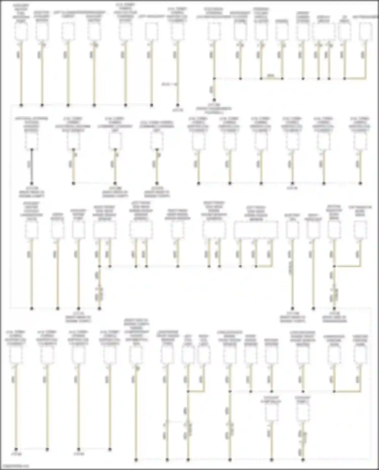 Wiring diagram right rear near range radar sensor for BMW X5 M F95 facelift (2023-2024) (3 of 4)