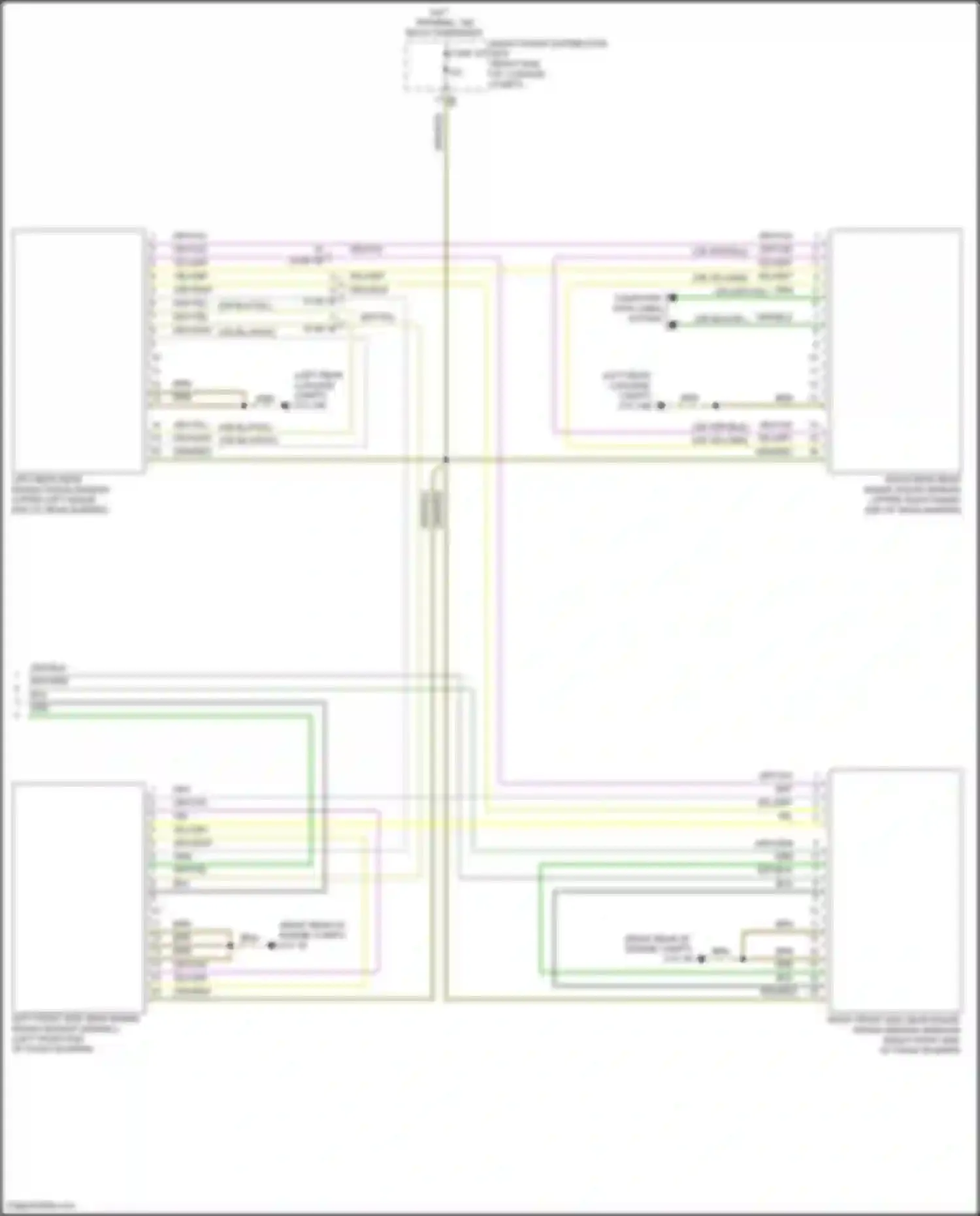 Wiring diagram right rear near range radar sensor for BMW X5 M F95 facelift (2023-2024) (1 of 4)