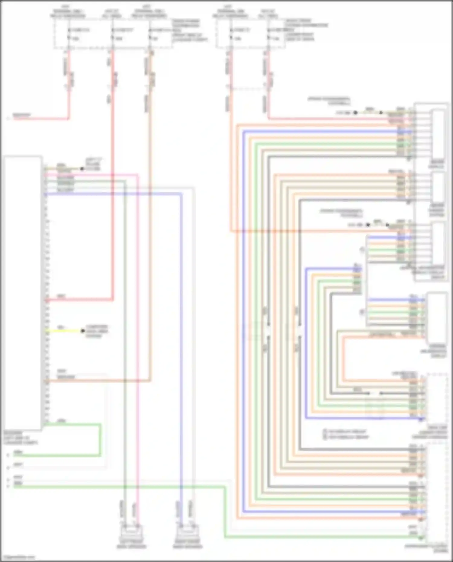 Wiring diagram w/ display group for BMW X5 M F95 facelift (2023-2024) (3 of 6)