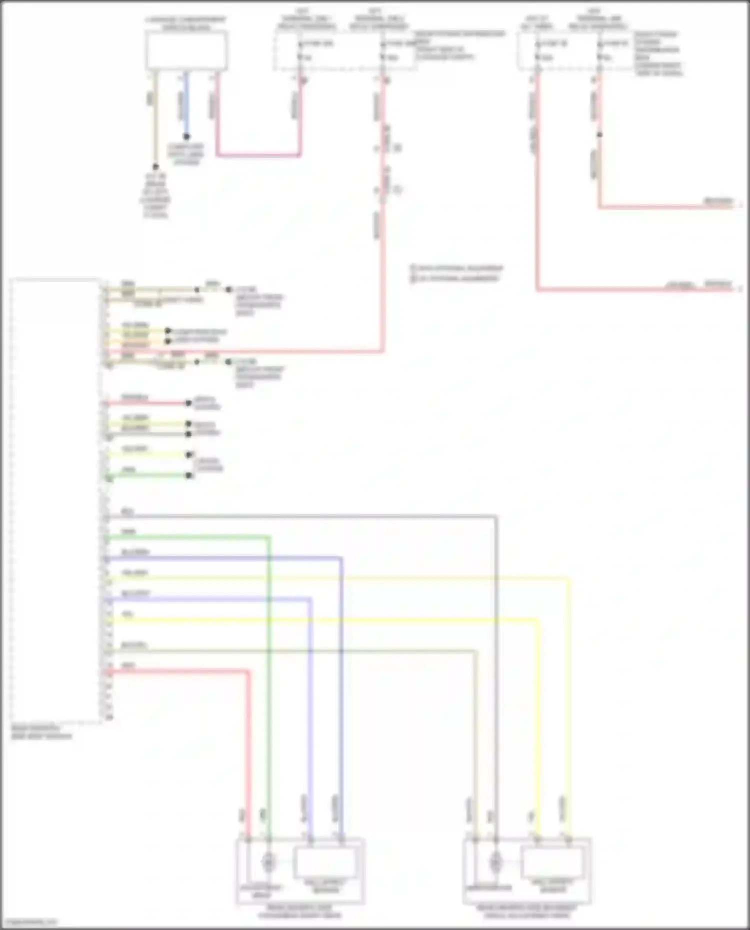 Wiring diagram w/ optional equipment for BMW X5 M F95 facelift (2023-2024) (1 of 4)
