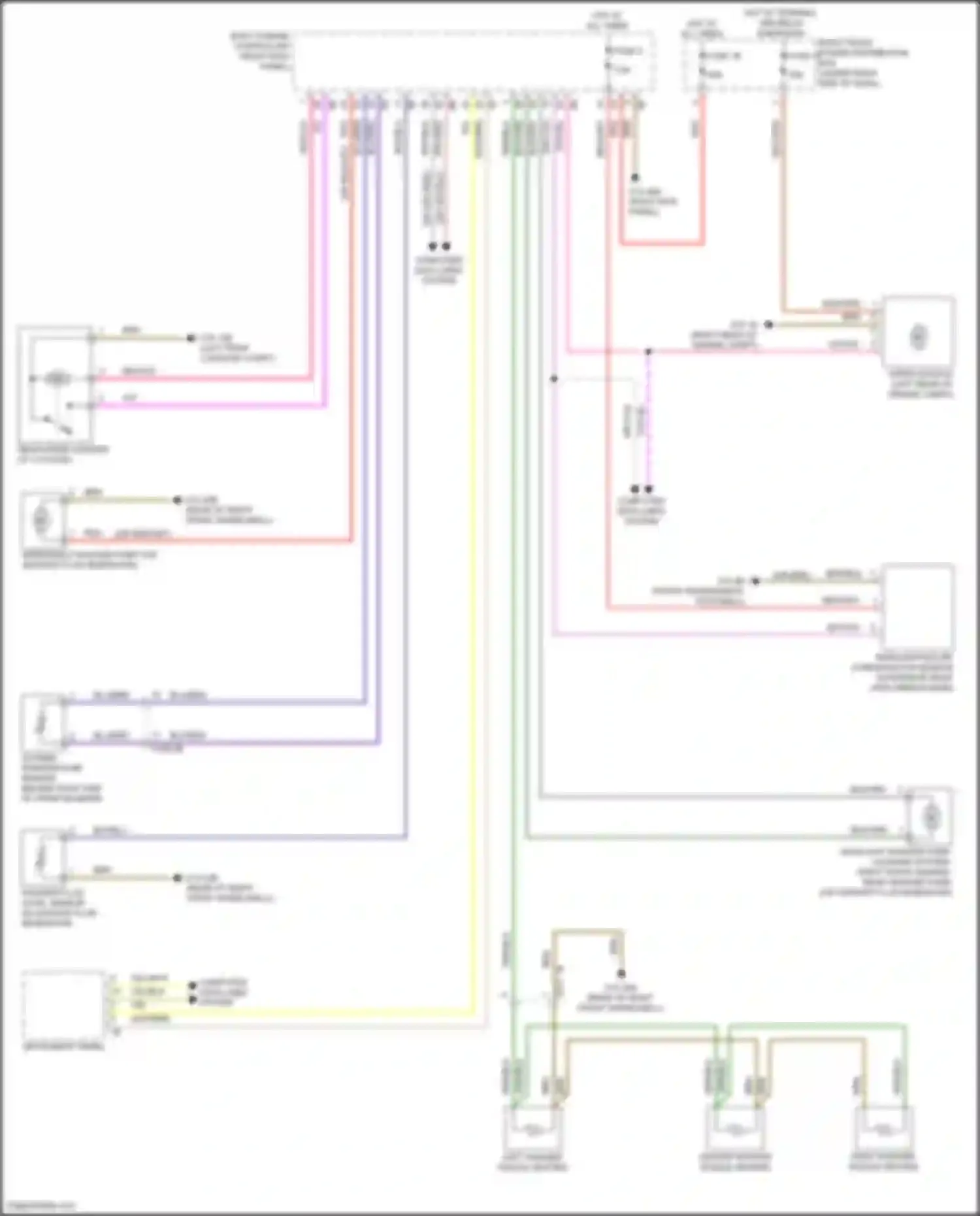 Wiring diagram washer fluid level sensor for BMW X5 M F95 facelift (2023-2024) (2 of 2)
