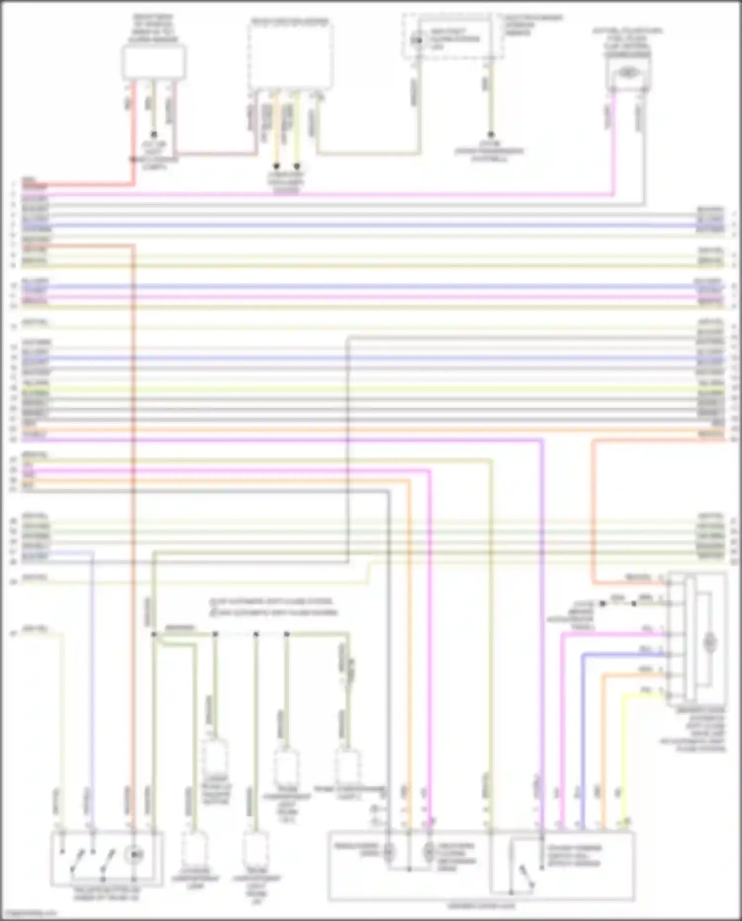 Wiring diagram w/o automatic soft close system for BMW X5 M F95 facelift (2023-2024) (1 of 8)