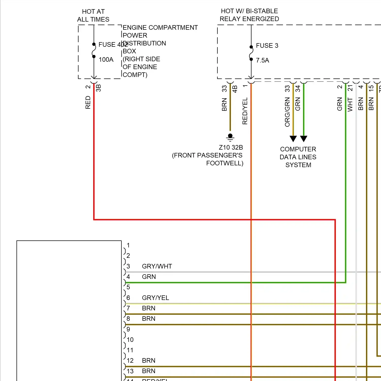 demo - Automatic a/c circuit, w/o rear automatic climate control (1 of 7) Automatic a/c circuit, w/o rear automatic climate control (1 of 7)