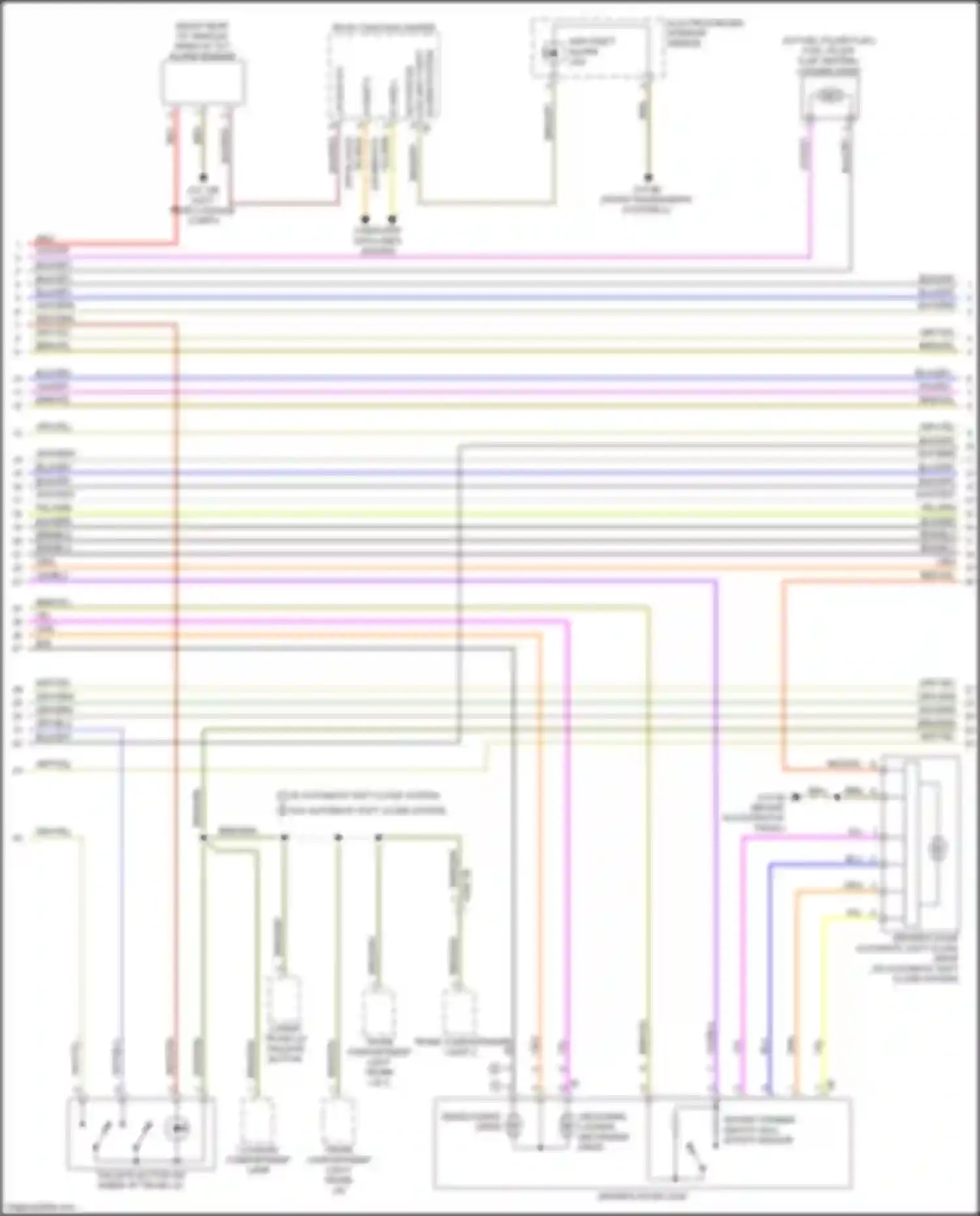 Car Wiring Diagrams for X5 M BMW F95 (2019-2023): Anti-theft & central locking circuit (2 of 5)