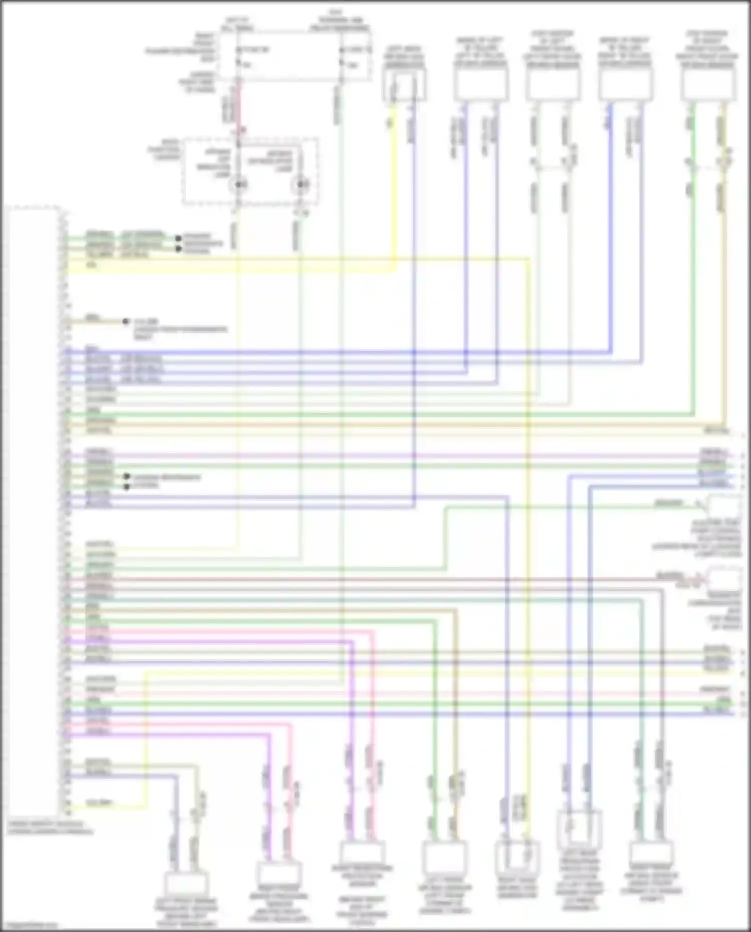 Car Wiring Diagrams for X5 M BMW F95 (2019-2023): Supplemental restraints circuit (1 of 4)