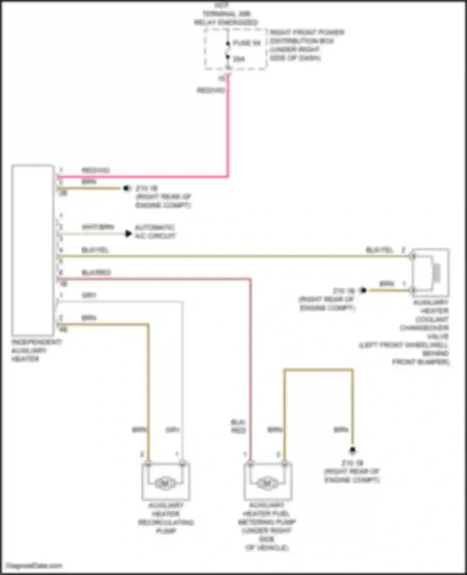 Wiring diagram blk/yel for BMW X5 M F95 (2019-2023) (6 of 12)