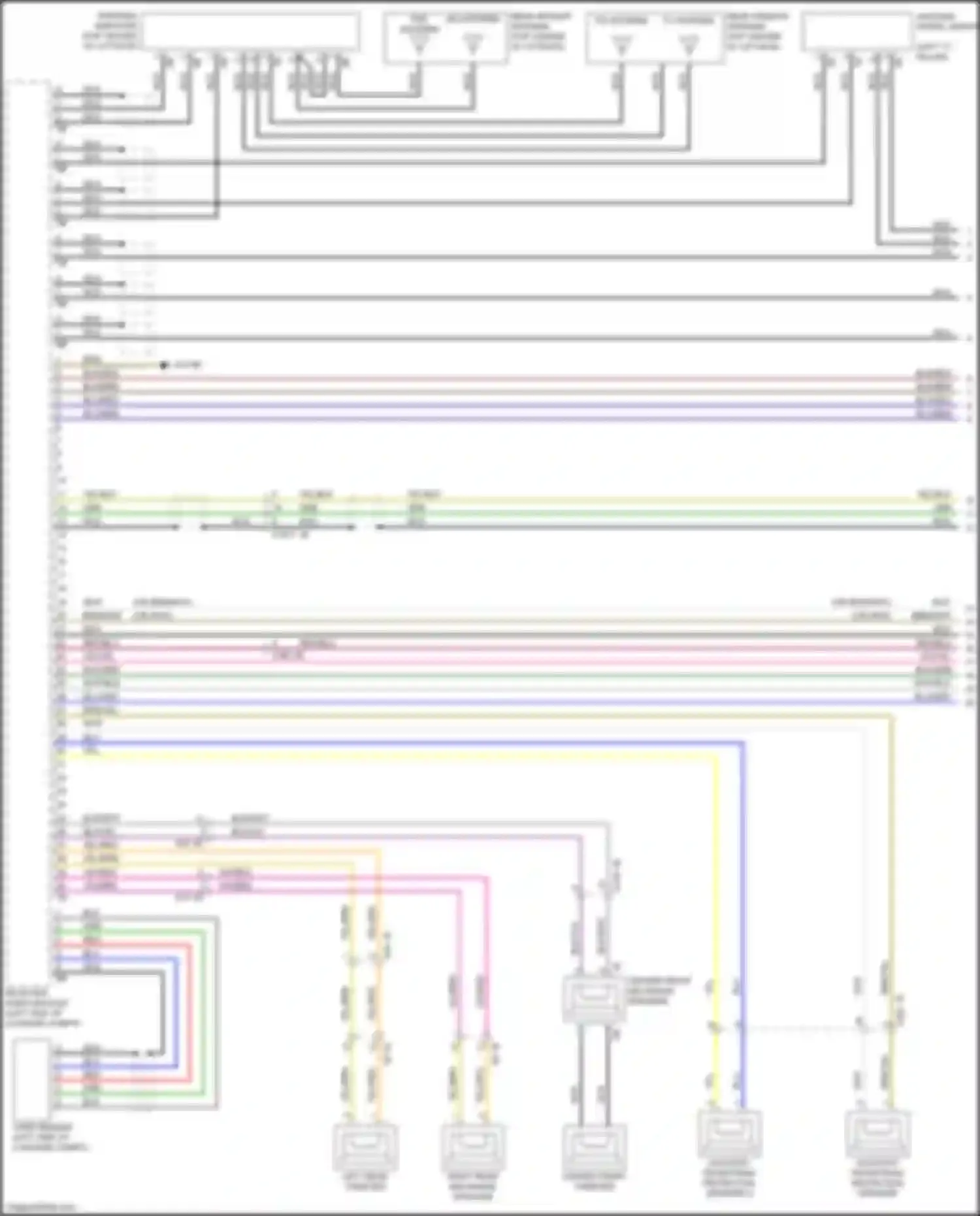 Wiring diagram center front tweeter for BMW X5 M F95 (2019-2023) (1 of 2)