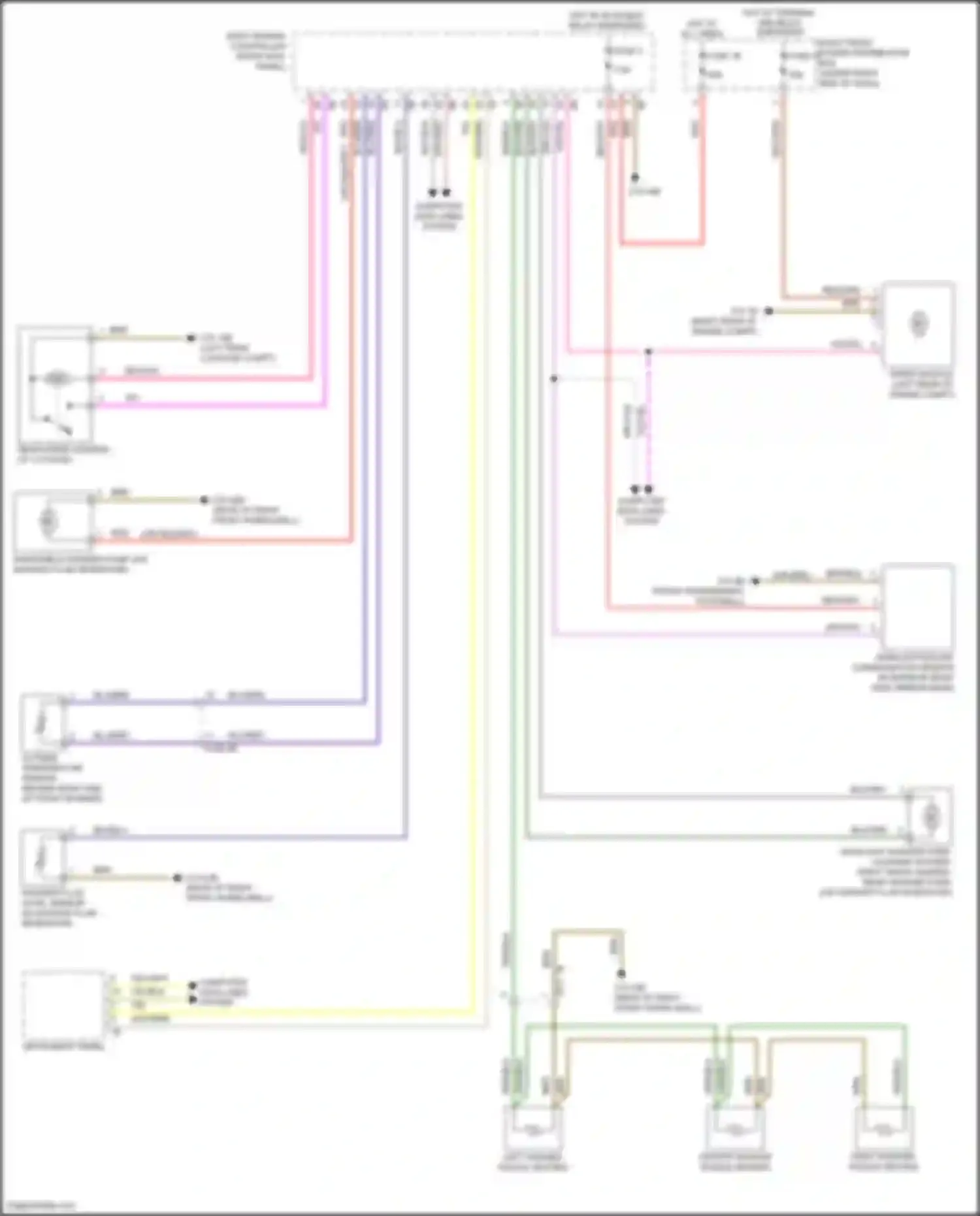 Wiring diagram computer data lines system for BMW X5 M F95 (2019-2023) (100 of 102)