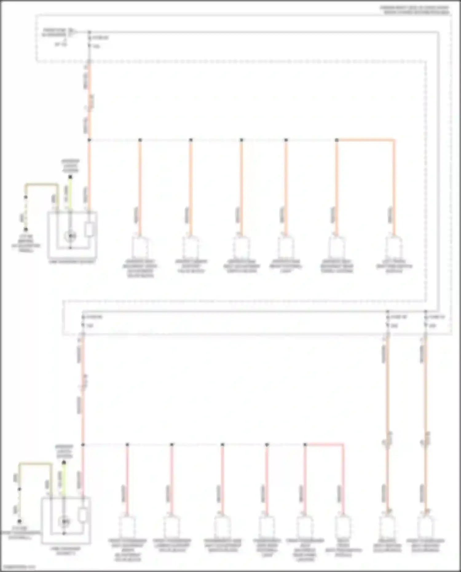 Wiring diagram driver's seat backrest rear panel lighting for BMW X5 M F95 (2019-2023) (3 of 3)
