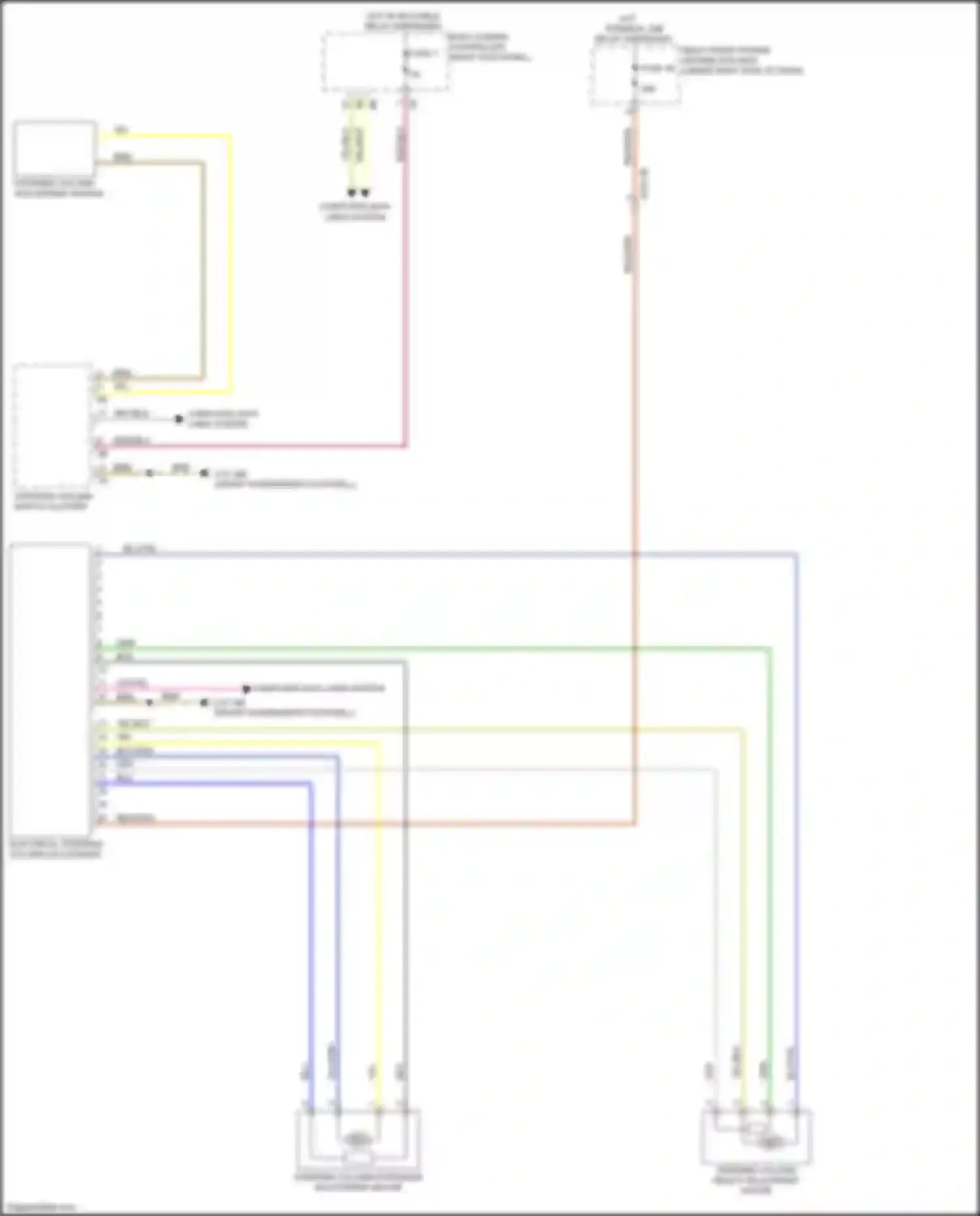 Wiring diagram electrical steering column adjustment for BMW X5 M F95 (2019-2023) (5 of 5)