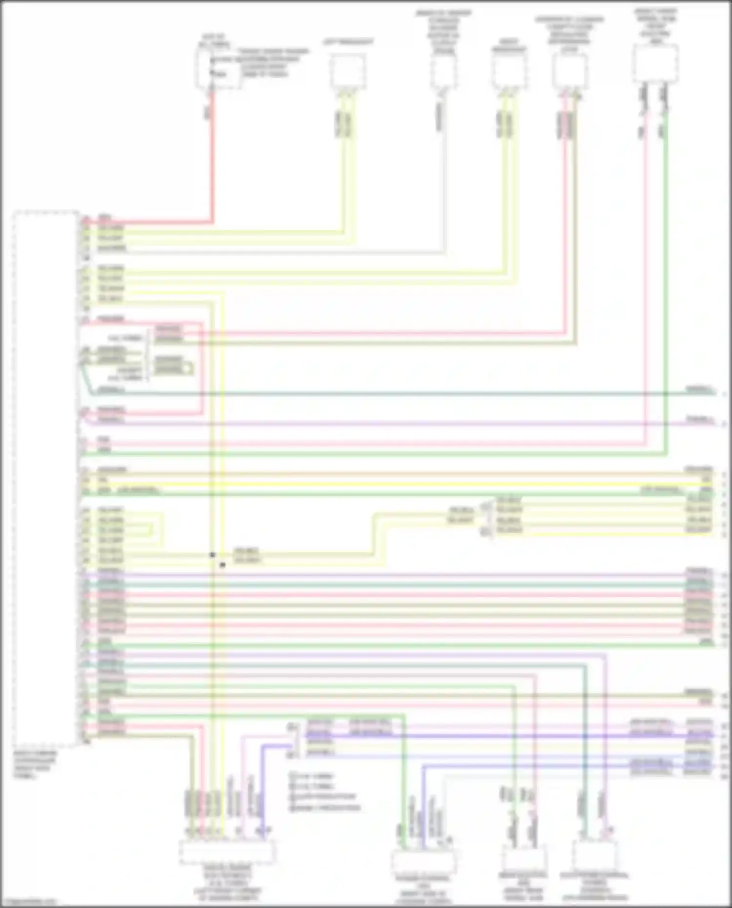 Wiring diagram electromechanical power steering for BMW X5 M F95 (2019-2023) (3 of 4)