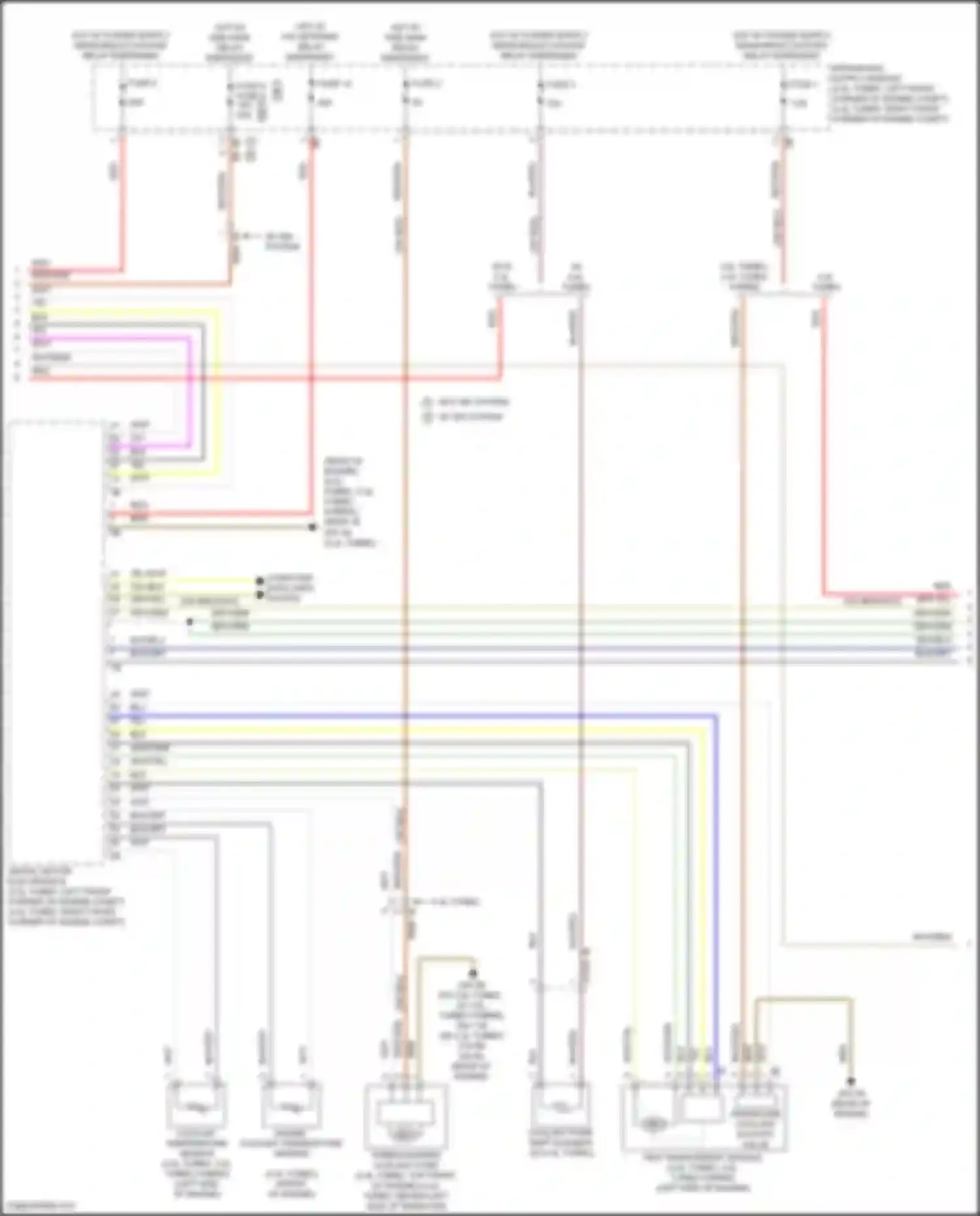Wiring diagram engine coolant temperature sensor for BMW X5 M F95 (2019-2023) (1 of 4)