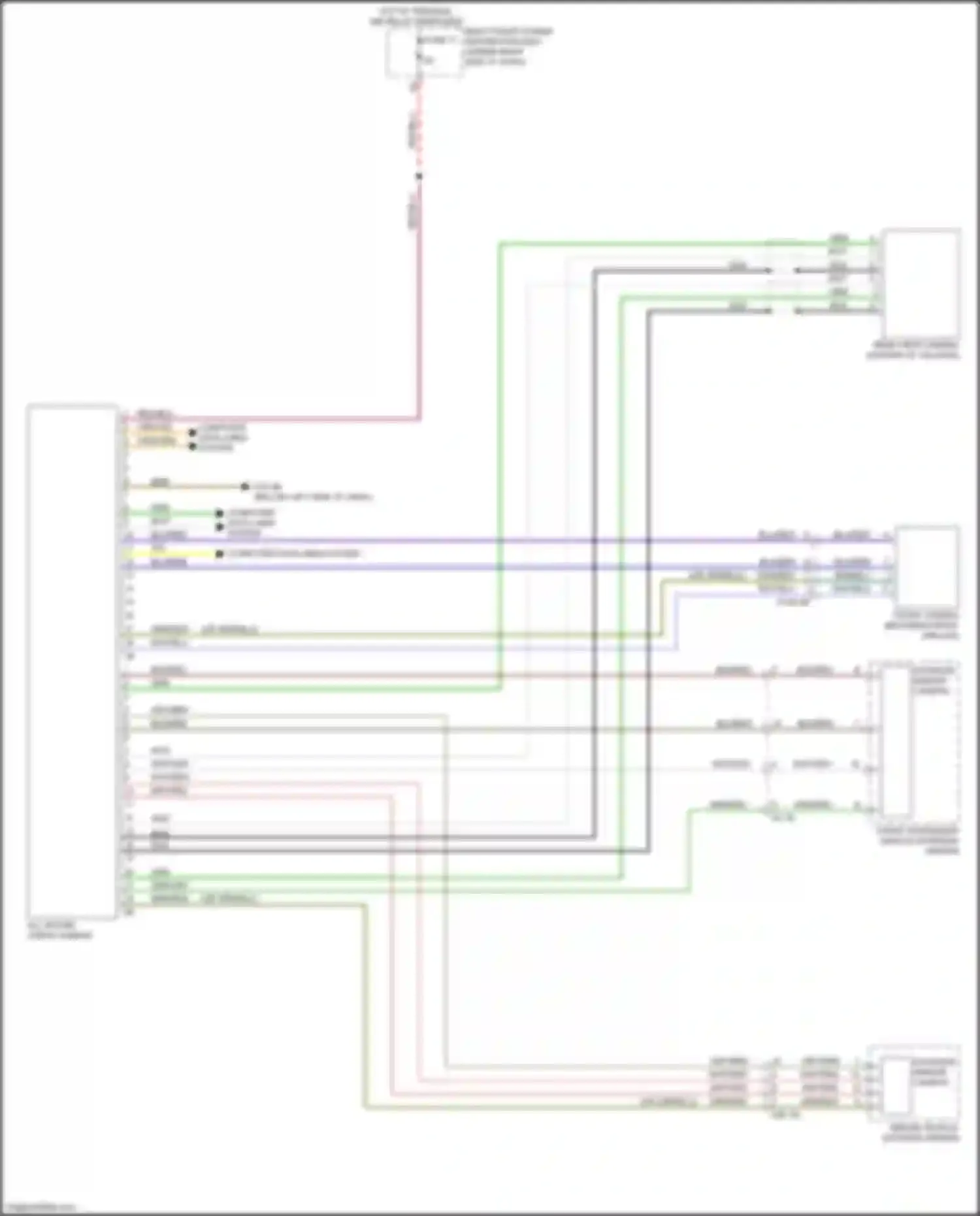 Wiring diagram front camera for BMW X5 M F95 (2019-2023) (1 of 2)