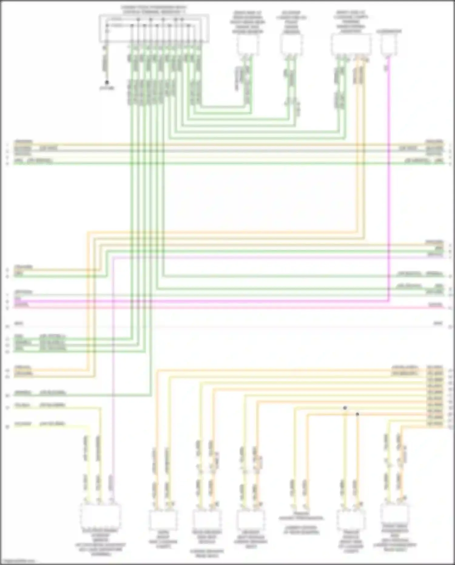 Wiring diagram front radar sensor for BMW X5 M F95 (2019-2023) (3 of 5)