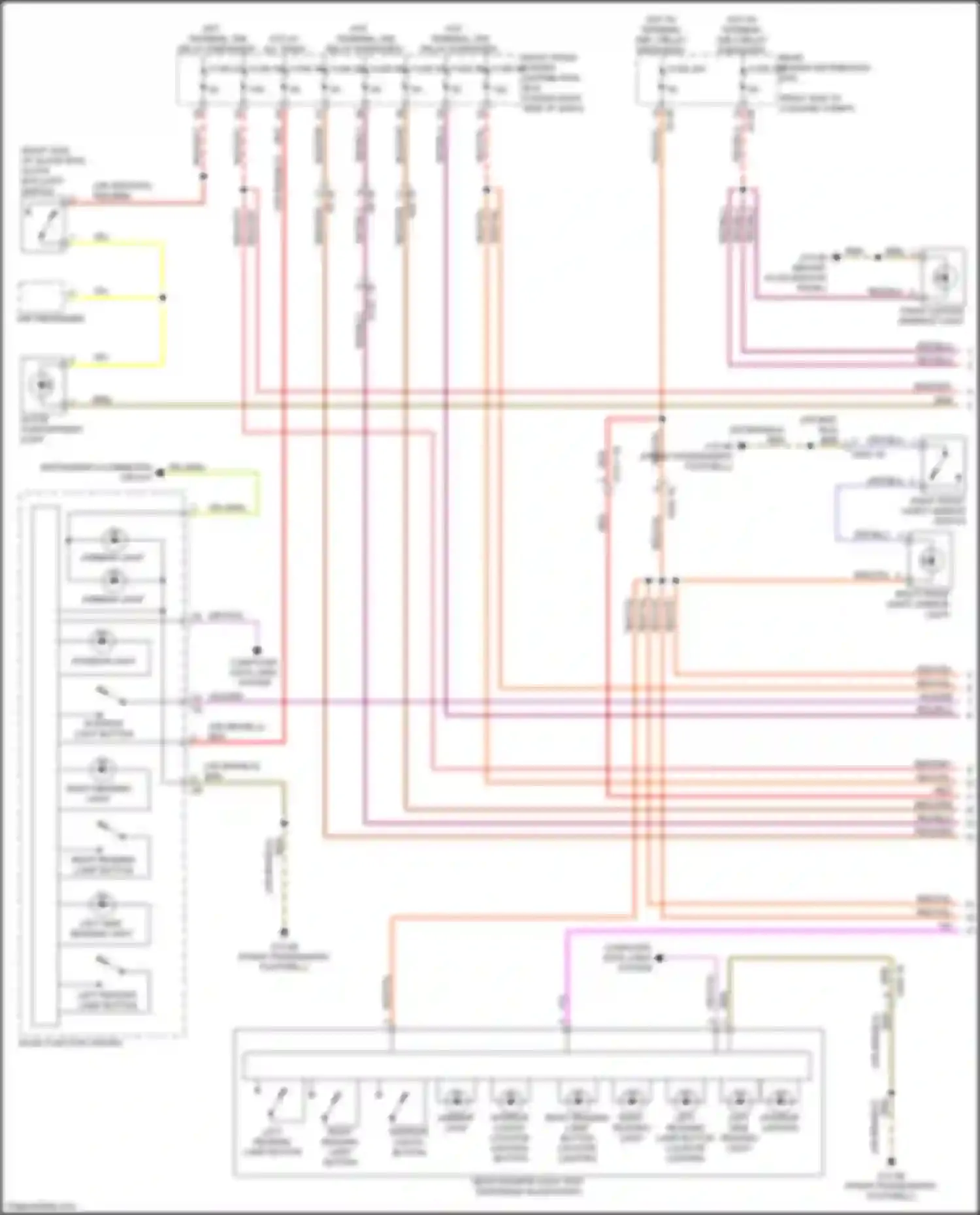 Wiring diagram glove compartment light for BMW X5 M F95 (2019-2023) (3 of 3)