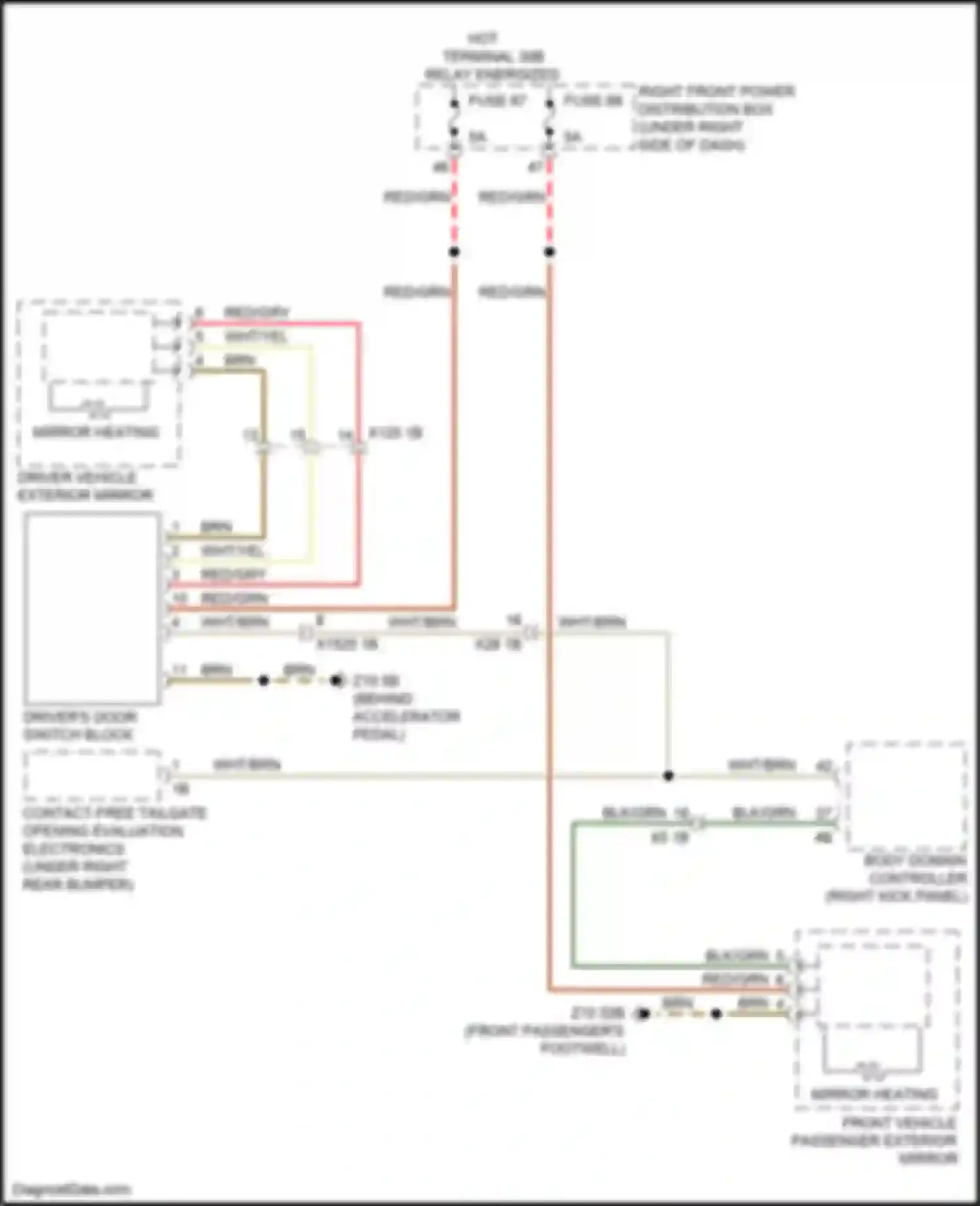 Wiring diagram hot w/ for BMW X5 M F95 (2019-2023) (53 of 58)